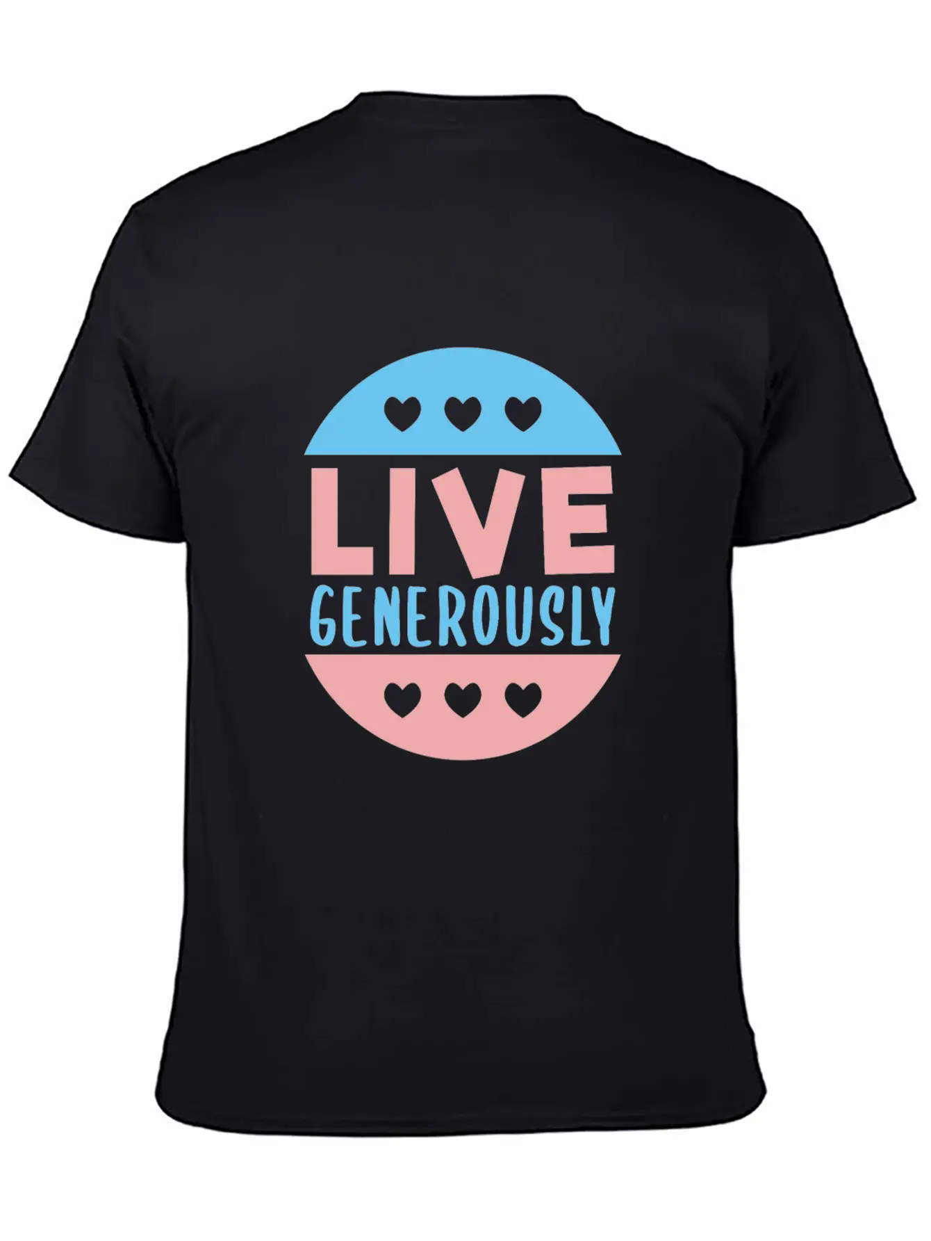 Live Generously And Stars Unisex Casual T-Shirt – Clean Design For Daily Comfort