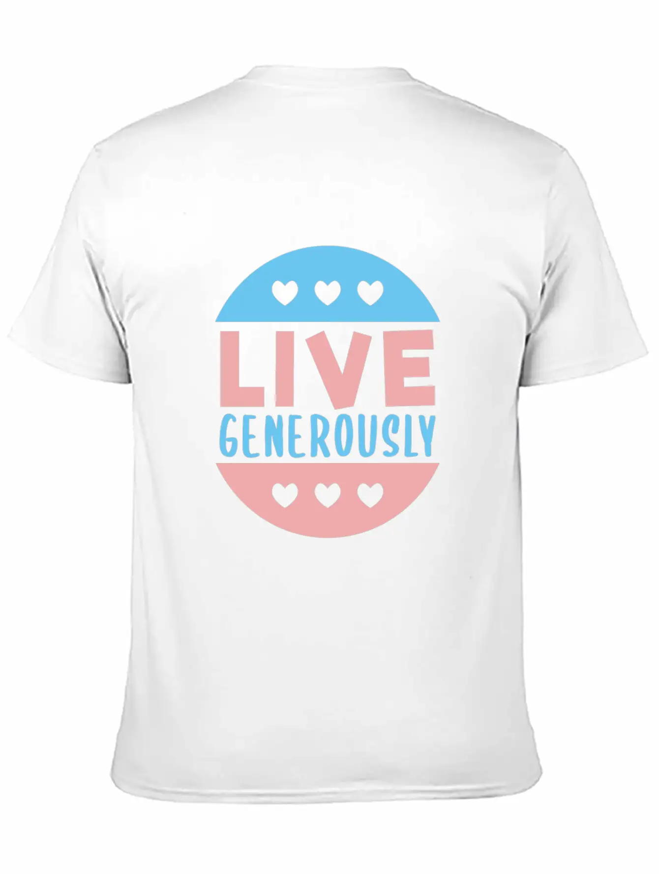 Live Generously And Stars Unisex Casual T-Shirt – Clean Design For Daily Comfort