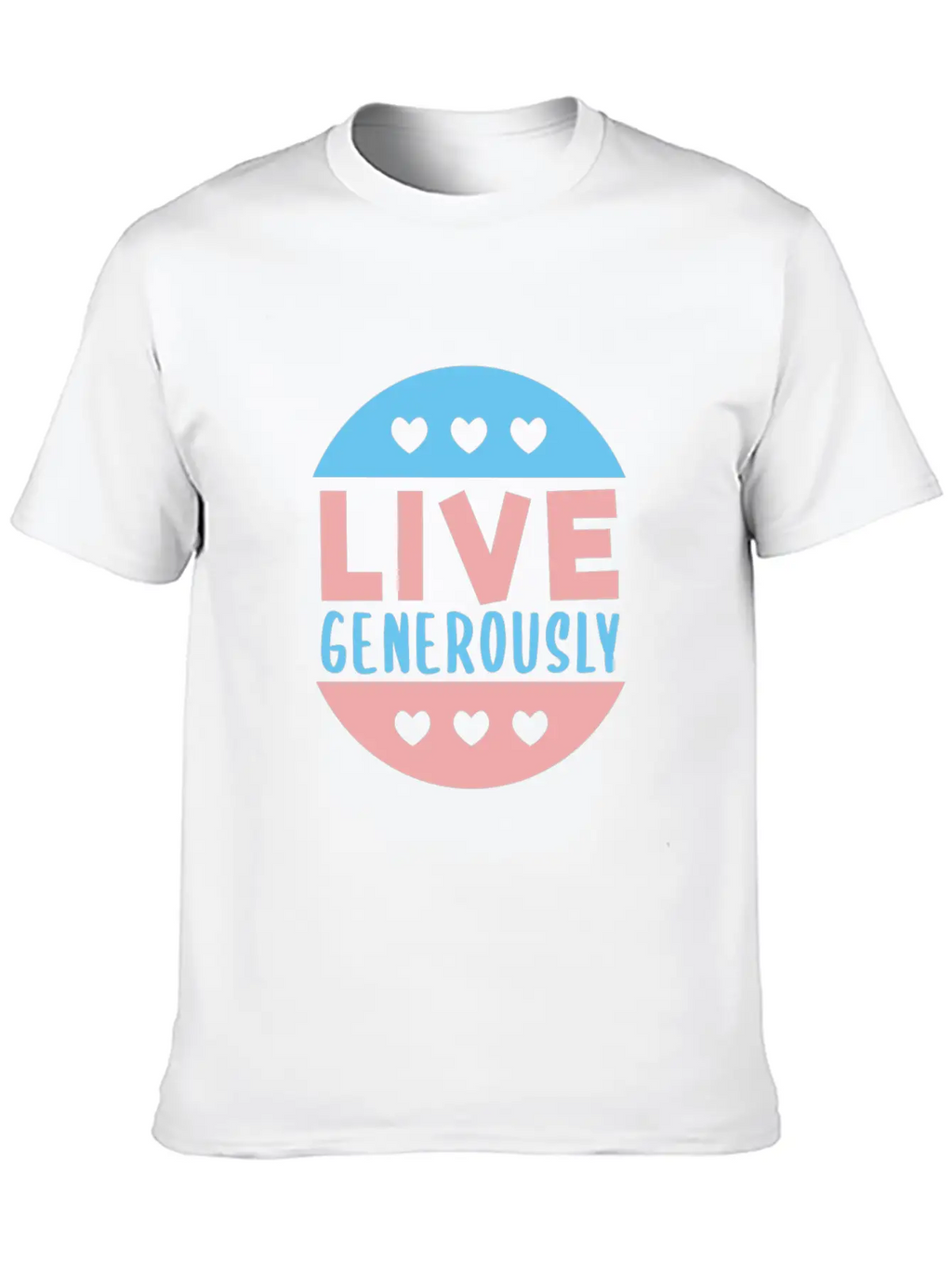 Live Generously And Stars Unisex Casual T-Shirt – Clean Design For Daily Comfort