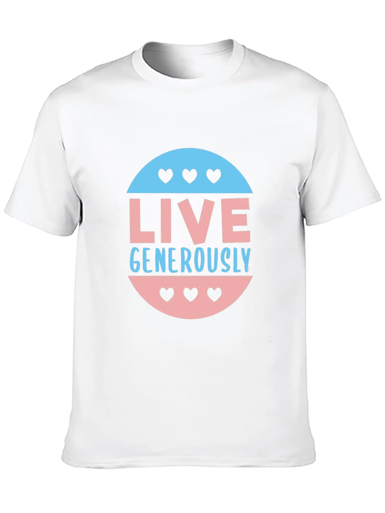 Live Generously And Stars Unisex Casual T-Shirt – Clean Design For Daily Comfort