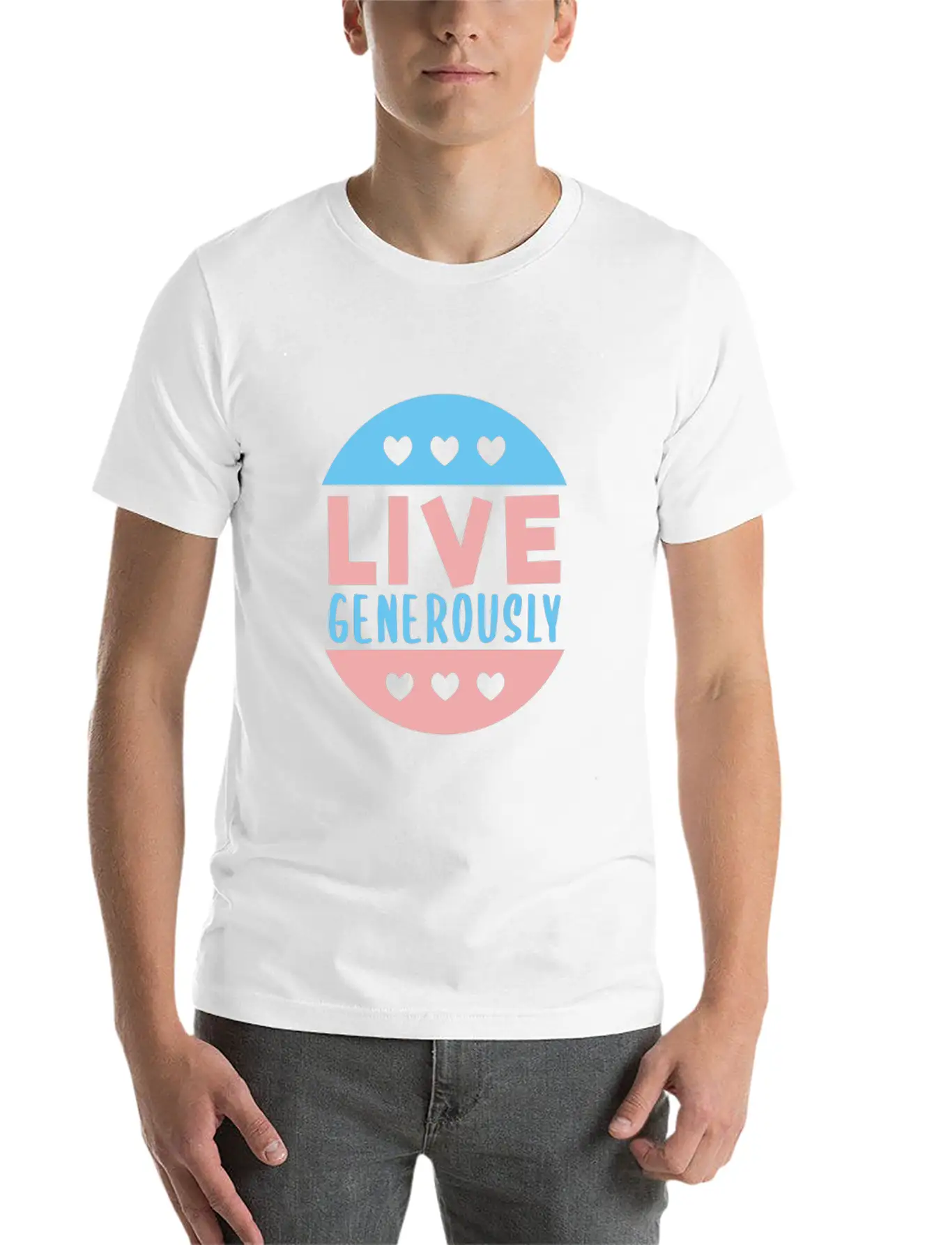 Live Generously And Stars Unisex Casual T-Shirt – Clean Design For Daily Comfort