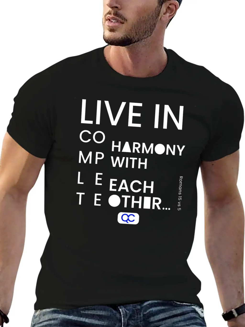Live In Complete Harmony With Each Other Unisex Casual T-Shirt – Clean Design For Daily Comfort