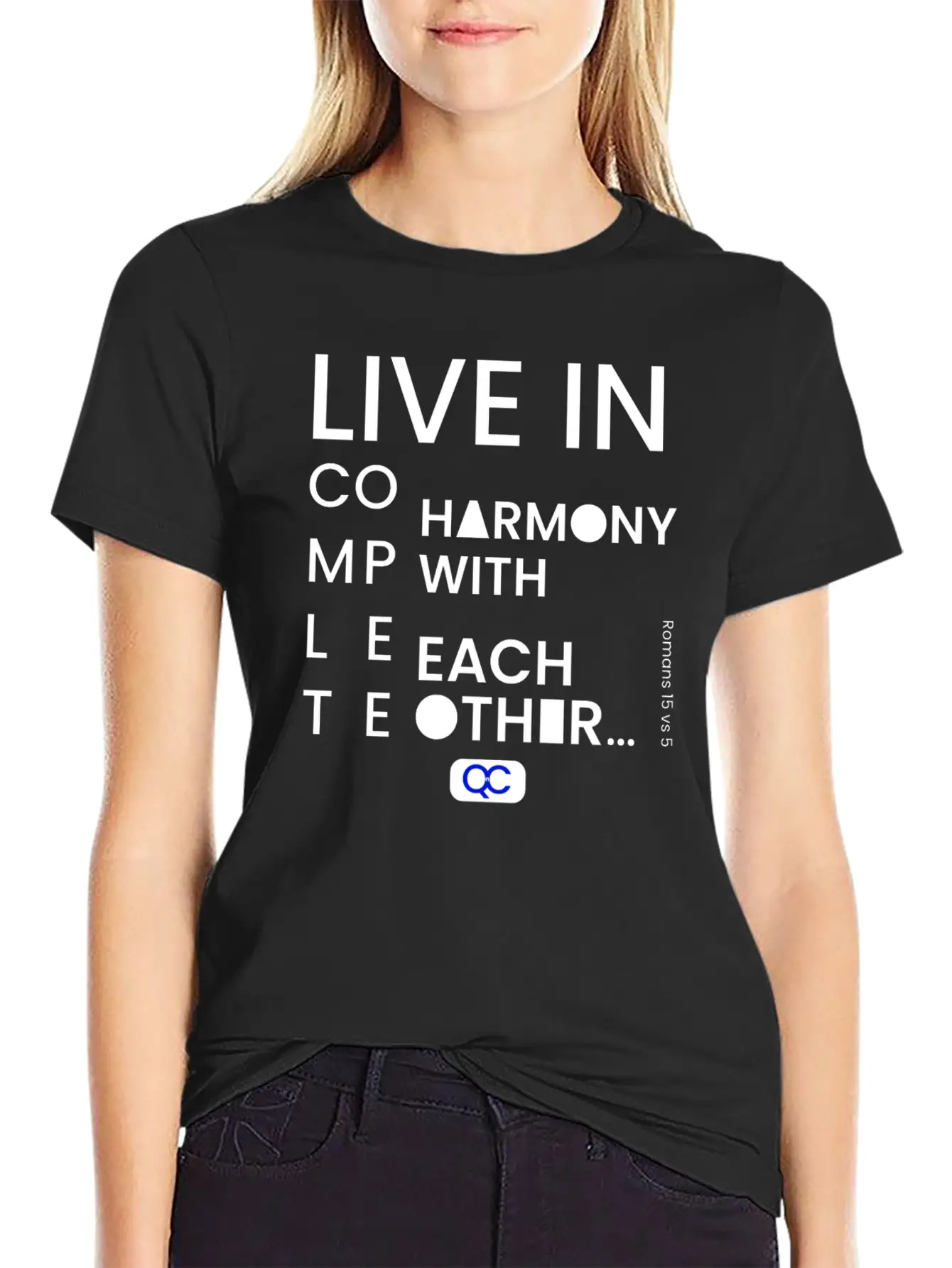 Live In Complete Harmony With Each Other Unisex Casual T-Shirt – Clean Design For Daily Comfort
