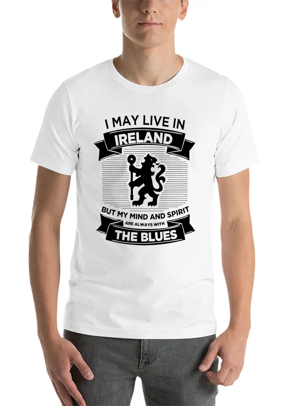 Live In Ireland, Mind And Spirit With The Blues Breathable Soft Cotton T-Shirt – Timeless Casual Look