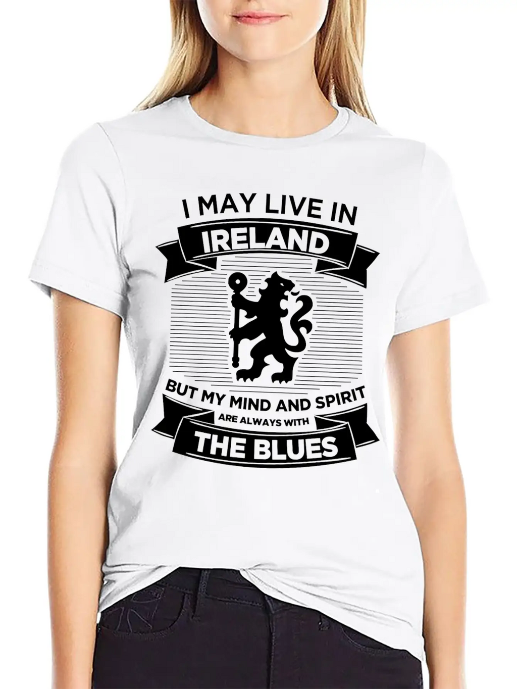 Live In Ireland, Mind And Spirit With The Blues Breathable Soft Cotton T-Shirt – Timeless Casual Look