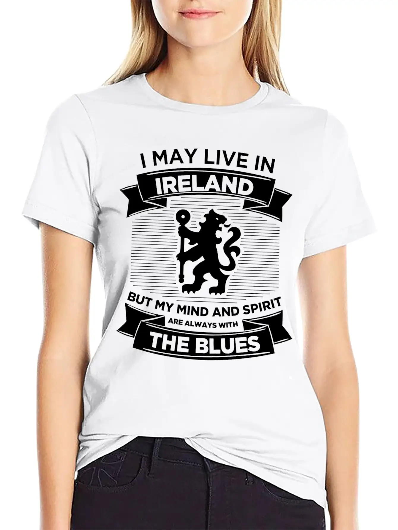 Live In Ireland, Mind And Spirit With The Blues Breathable Soft Cotton T-Shirt – Timeless Casual Look
