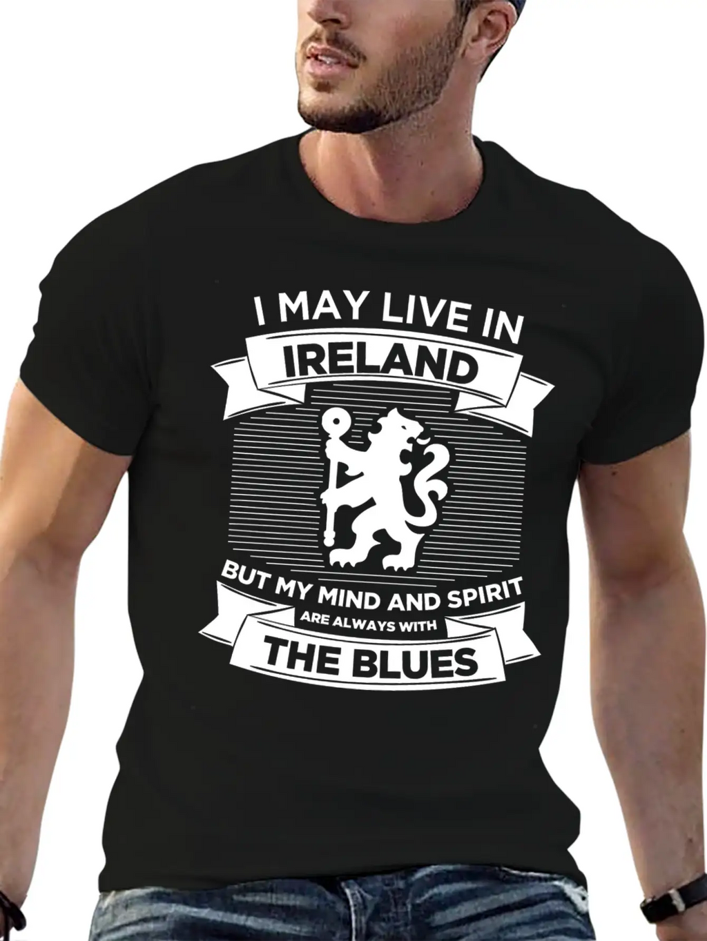 Live In Ireland, Mind And Spirit With The Blues Breathable Soft Cotton T-Shirt – Timeless Casual Look
