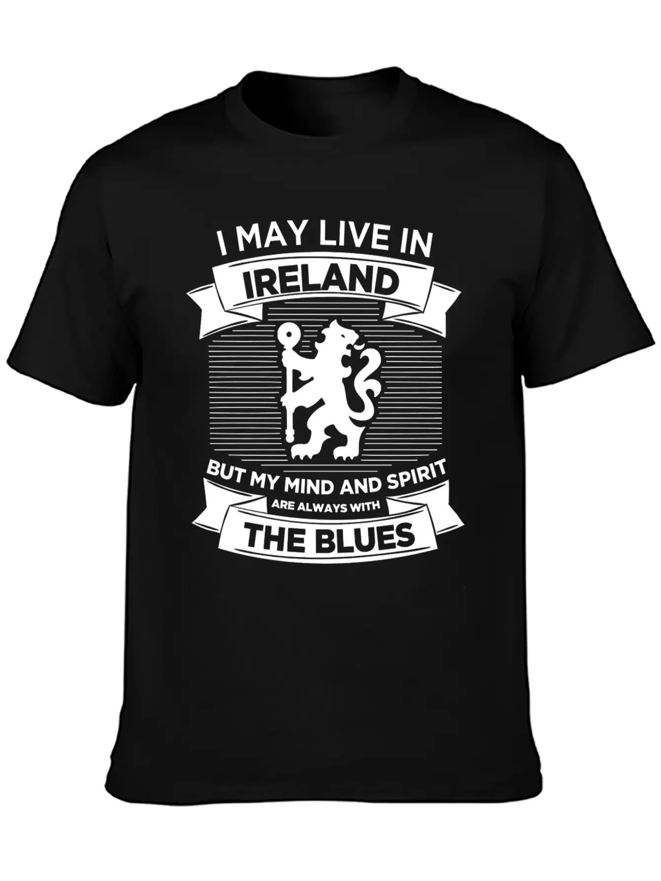 Live In Ireland, Mind And Spirit With The Blues Breathable Soft Cotton T-Shirt – Timeless Casual Look