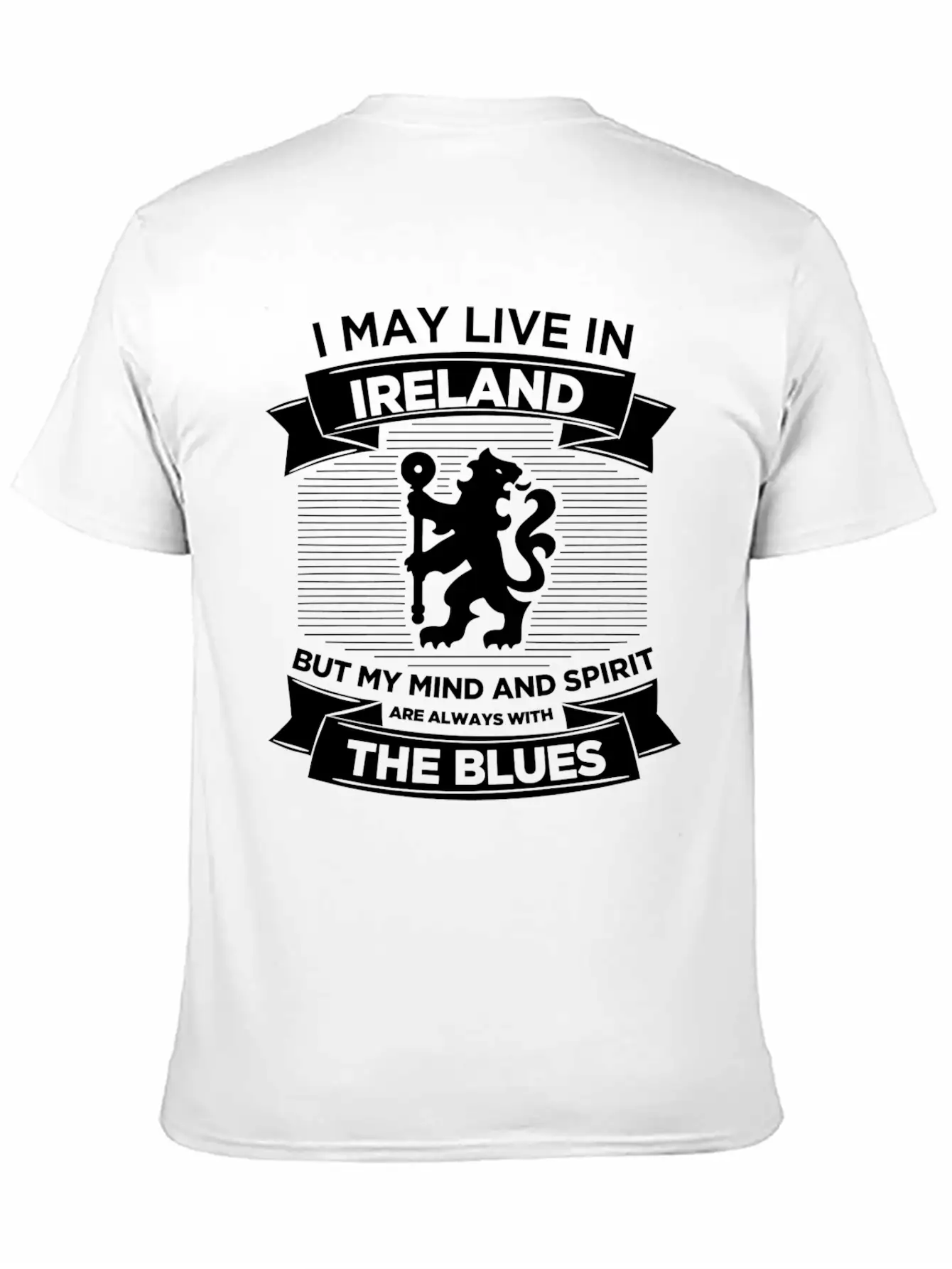Live In Ireland, Mind And Spirit With The Blues Breathable Soft Cotton T-Shirt – Timeless Casual Look