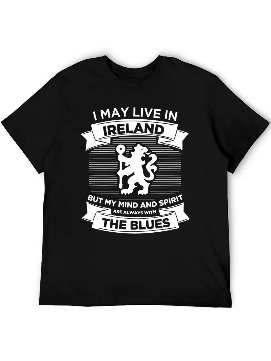Live In Ireland, Mind And Spirit With The Blues Breathable Soft Cotton T-Shirt – Timeless Casual Look