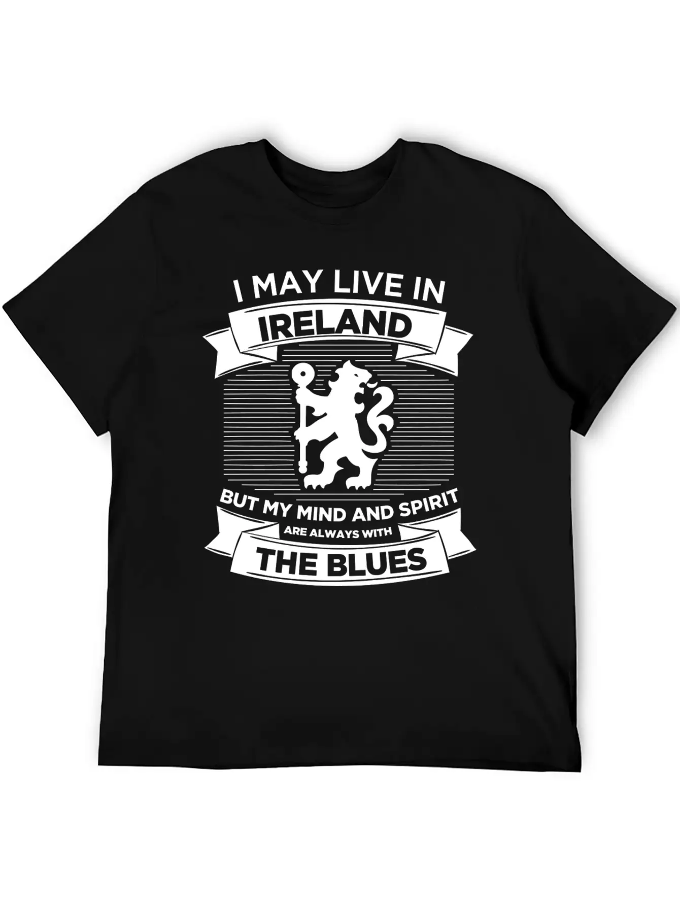 Live In Ireland, Mind And Spirit With The Blues Breathable Soft Cotton T-Shirt – Timeless Casual Look