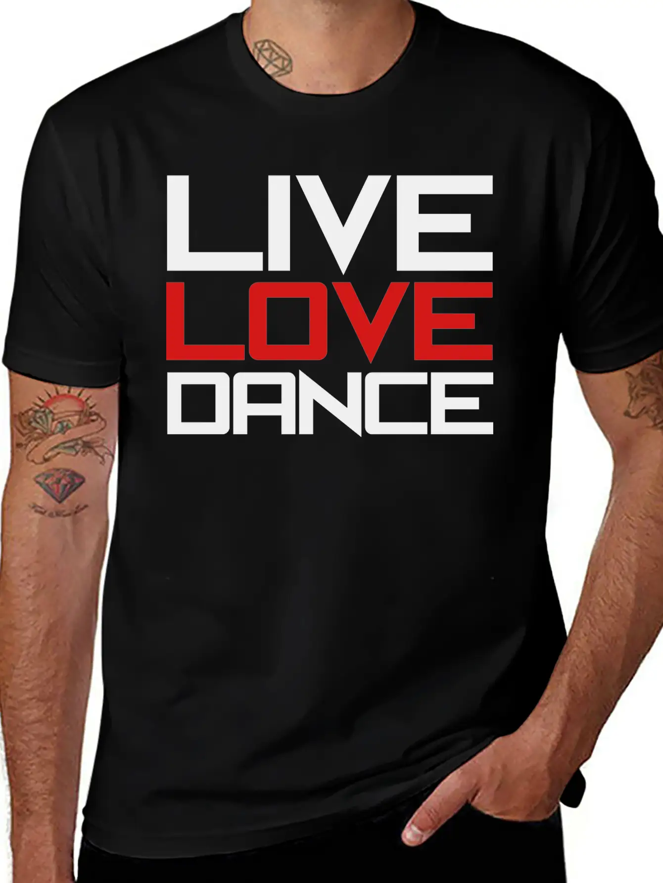 Live Love Dance Unisex Casual T-Shirt – Clean Design For Daily Comfort