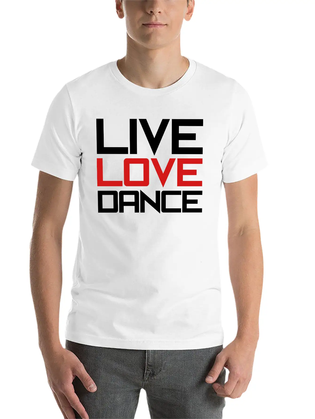 Live Love Dance Unisex Casual T-Shirt – Clean Design For Daily Comfort
