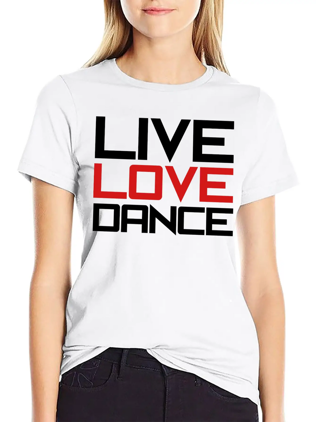 Live Love Dance Unisex Casual T-Shirt – Clean Design For Daily Comfort