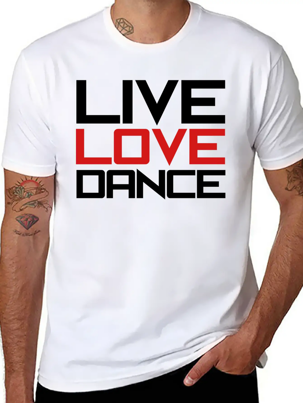 Live Love Dance Unisex Casual T-Shirt – Clean Design For Daily Comfort