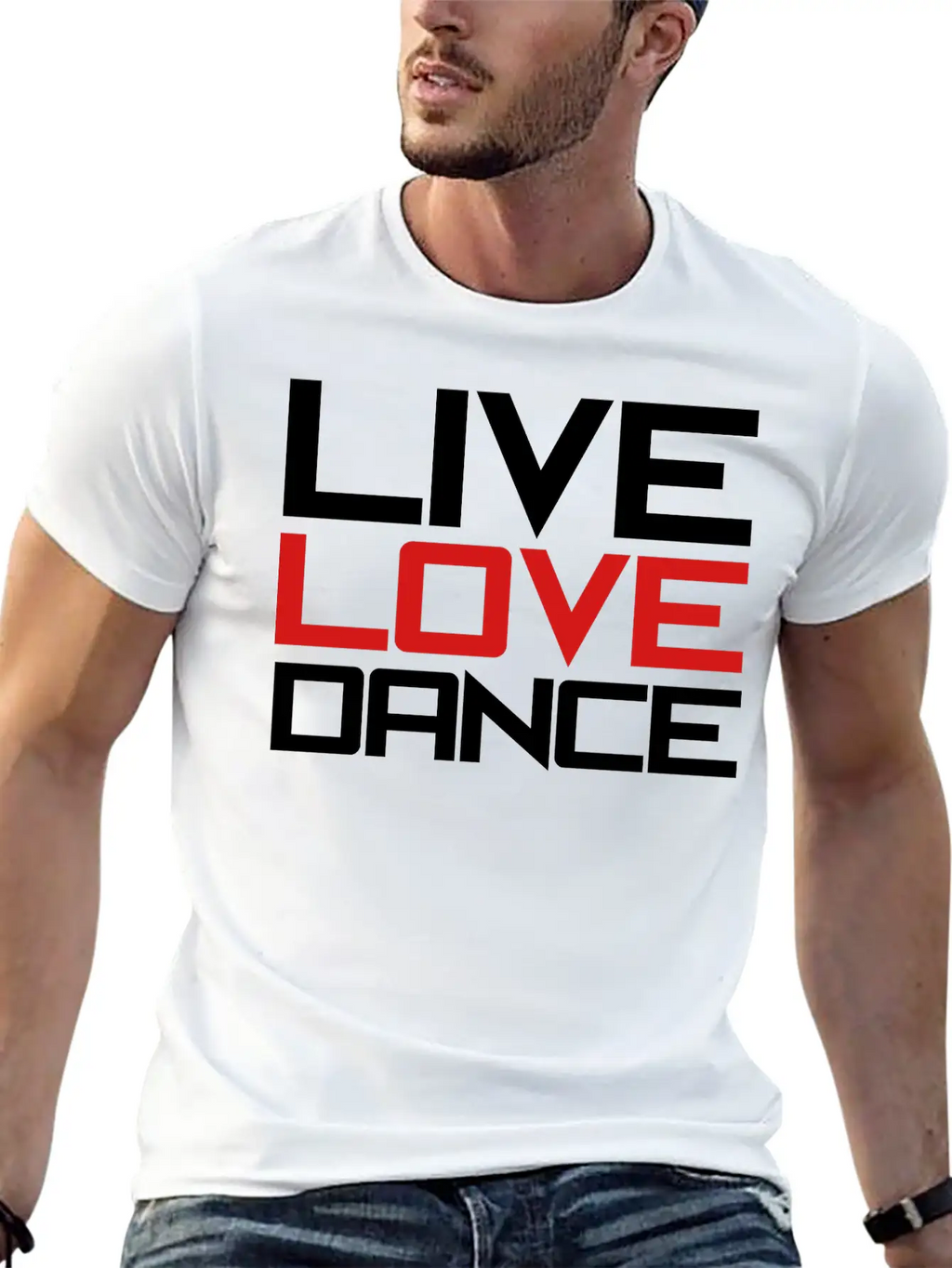 Live Love Dance Unisex Casual T-Shirt – Clean Design For Daily Comfort