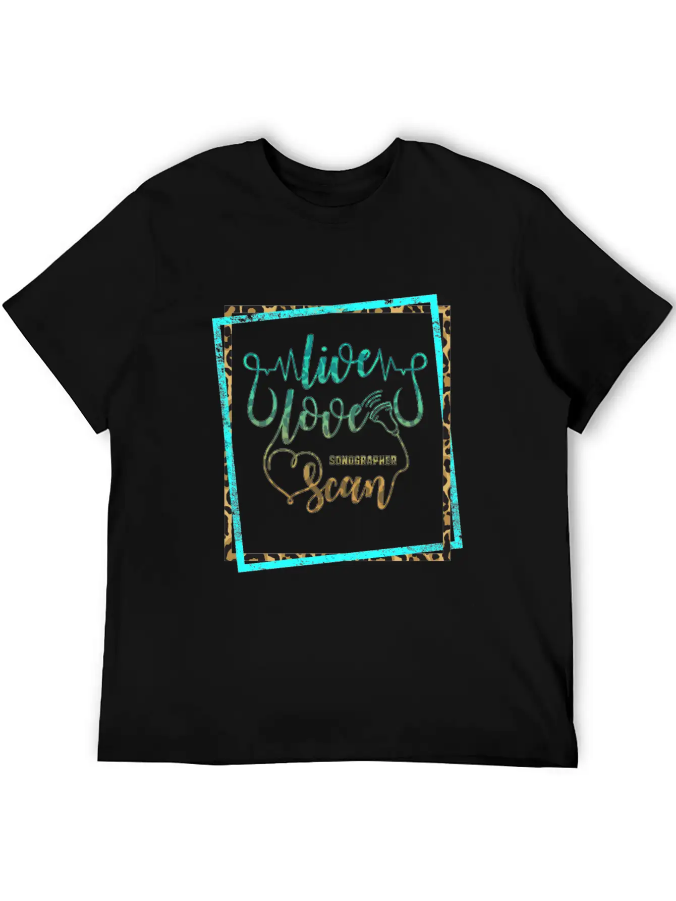 Live Love Scan, Sonography Ultrasound, Essential Cotton Tee For Daily Outfits – Unisex Style