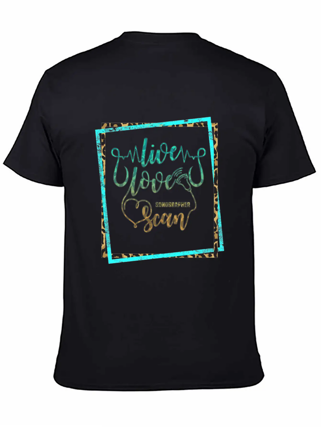 Live Love Scan, Sonography Ultrasound, Essential Cotton Tee For Daily Outfits – Unisex Style