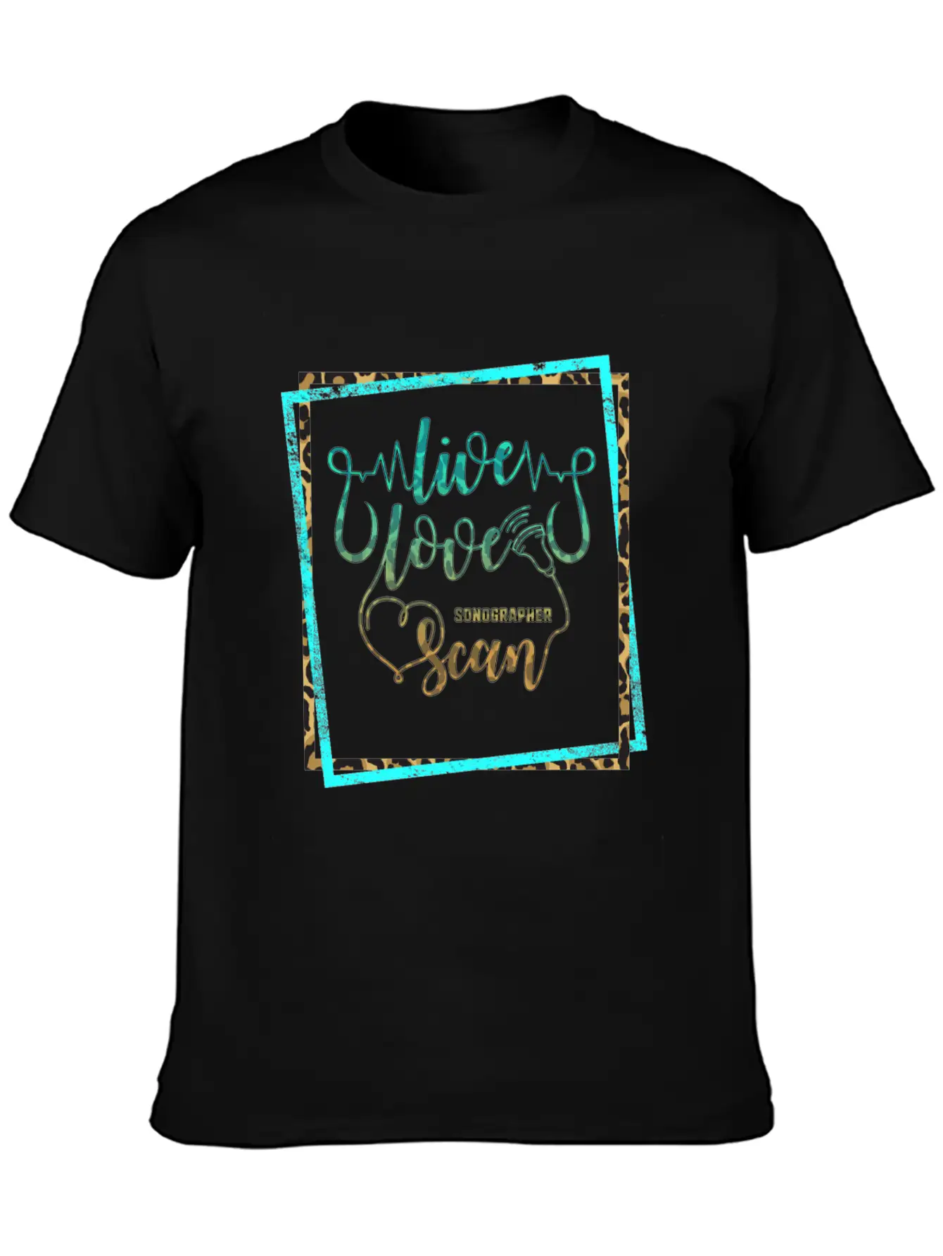 Live Love Scan, Sonography Ultrasound, Essential Cotton Tee For Daily Outfits – Unisex Style