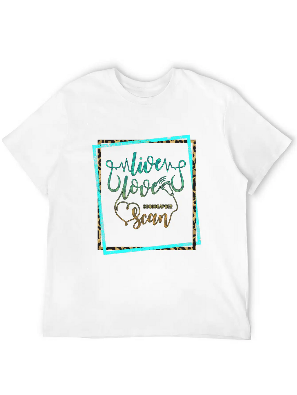Live Love Scan, Sonography Ultrasound, Essential Cotton Tee For Daily Outfits – Unisex Style