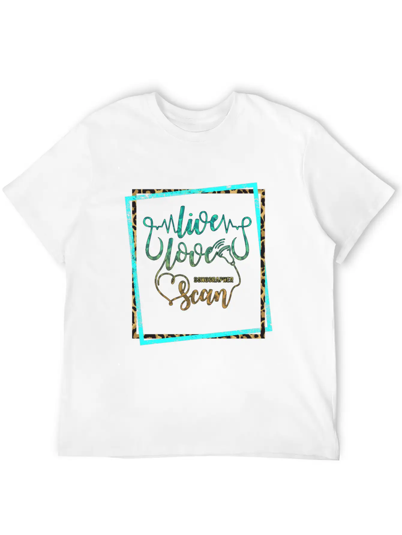 Live Love Scan, Sonography Ultrasound, Essential Cotton Tee For Daily Outfits – Unisex Style