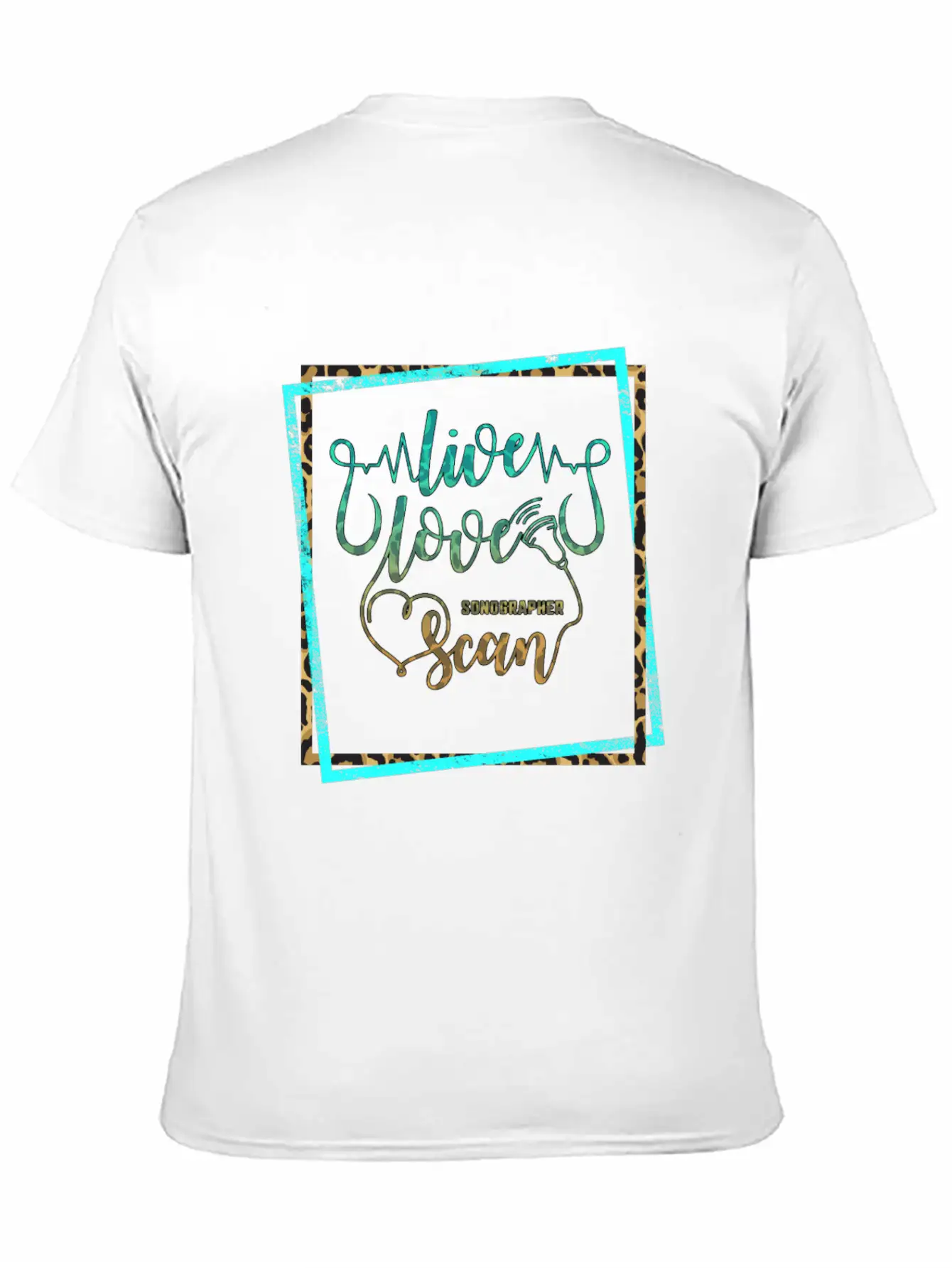 Live Love Scan, Sonography Ultrasound, Essential Cotton Tee For Daily Outfits – Unisex Style