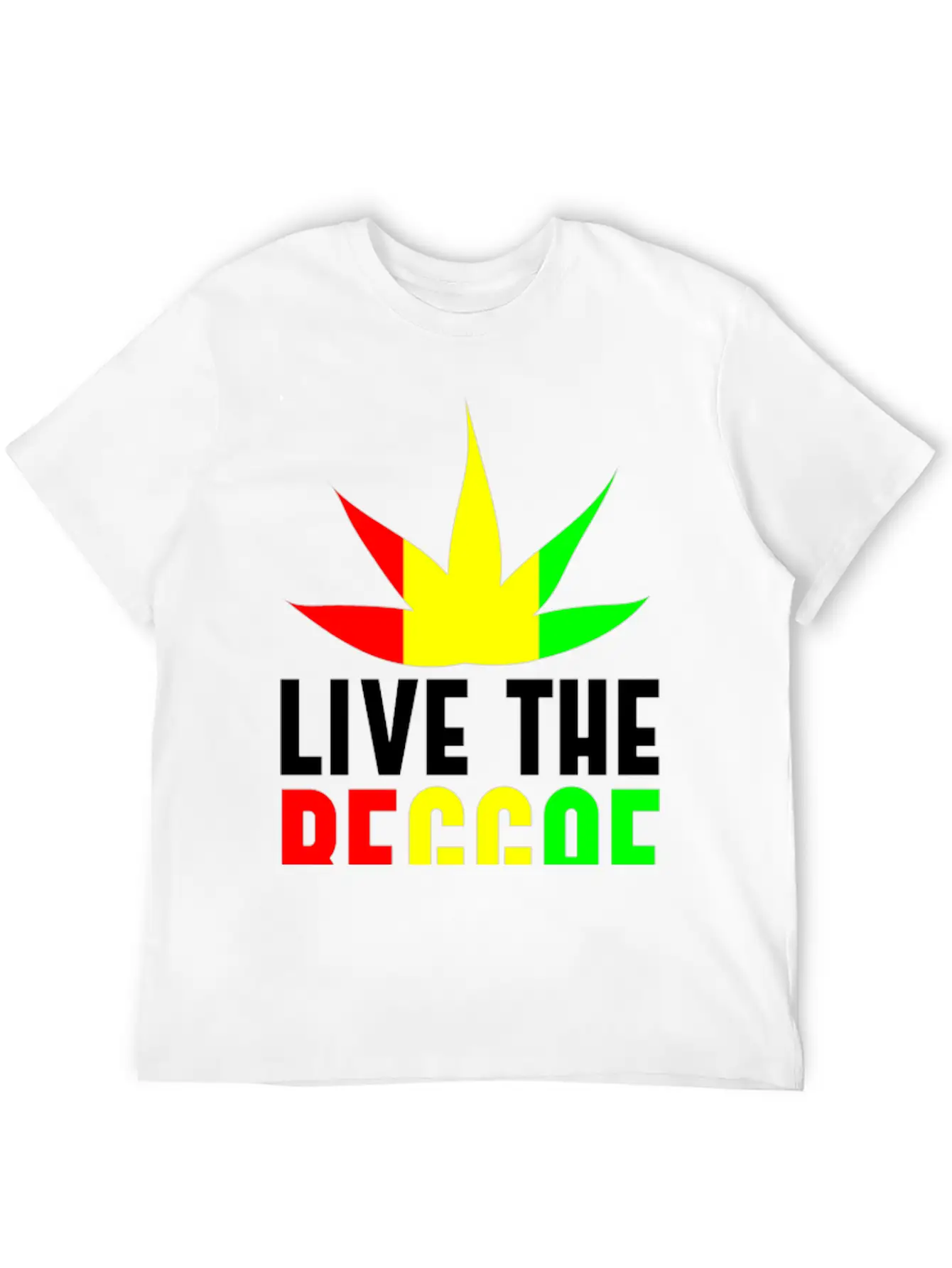 Live Reggae Unisex Casual T-Shirt – Clean Design For Daily Comfort