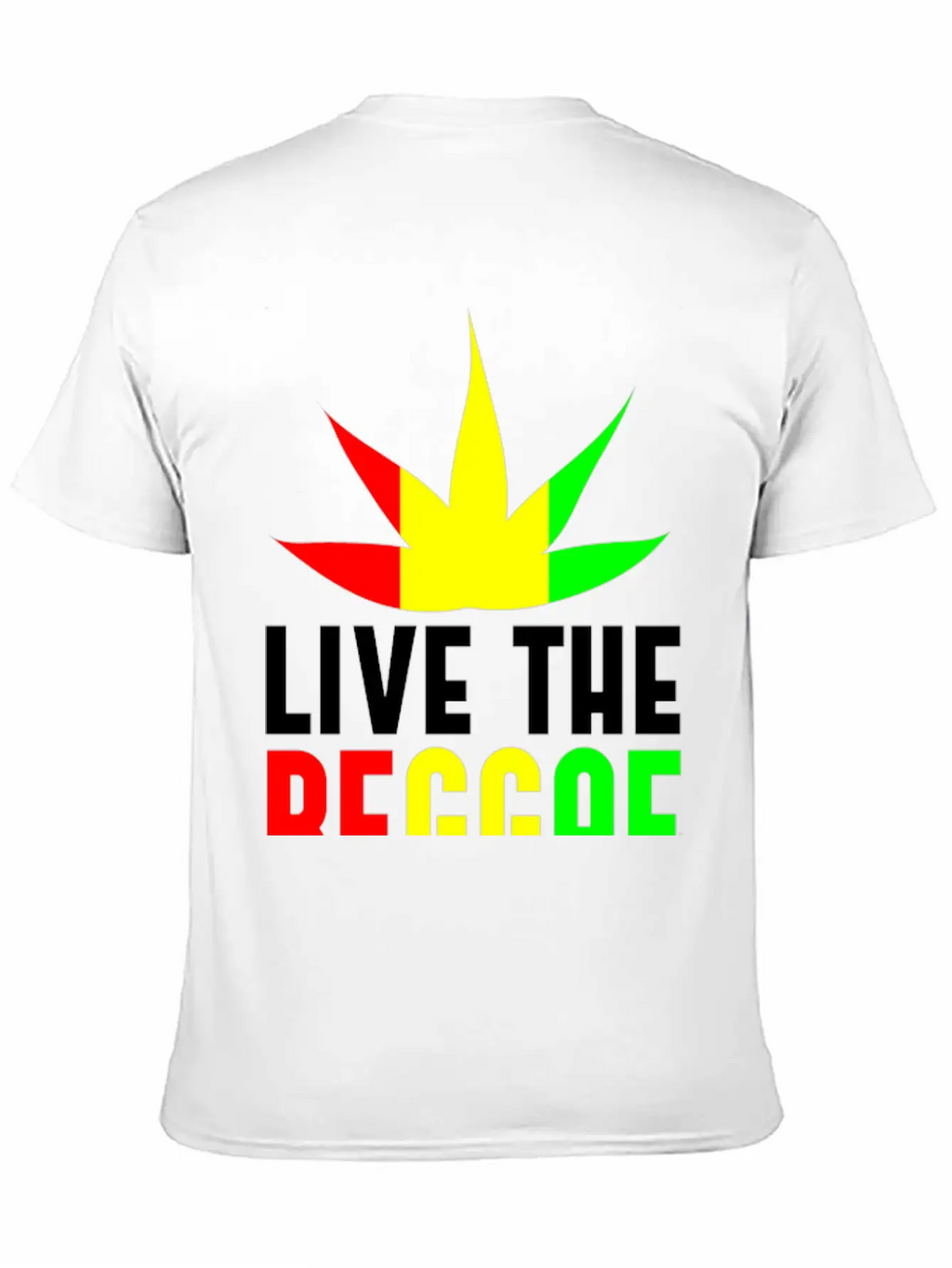 Live Reggae Unisex Casual T-Shirt – Clean Design For Daily Comfort