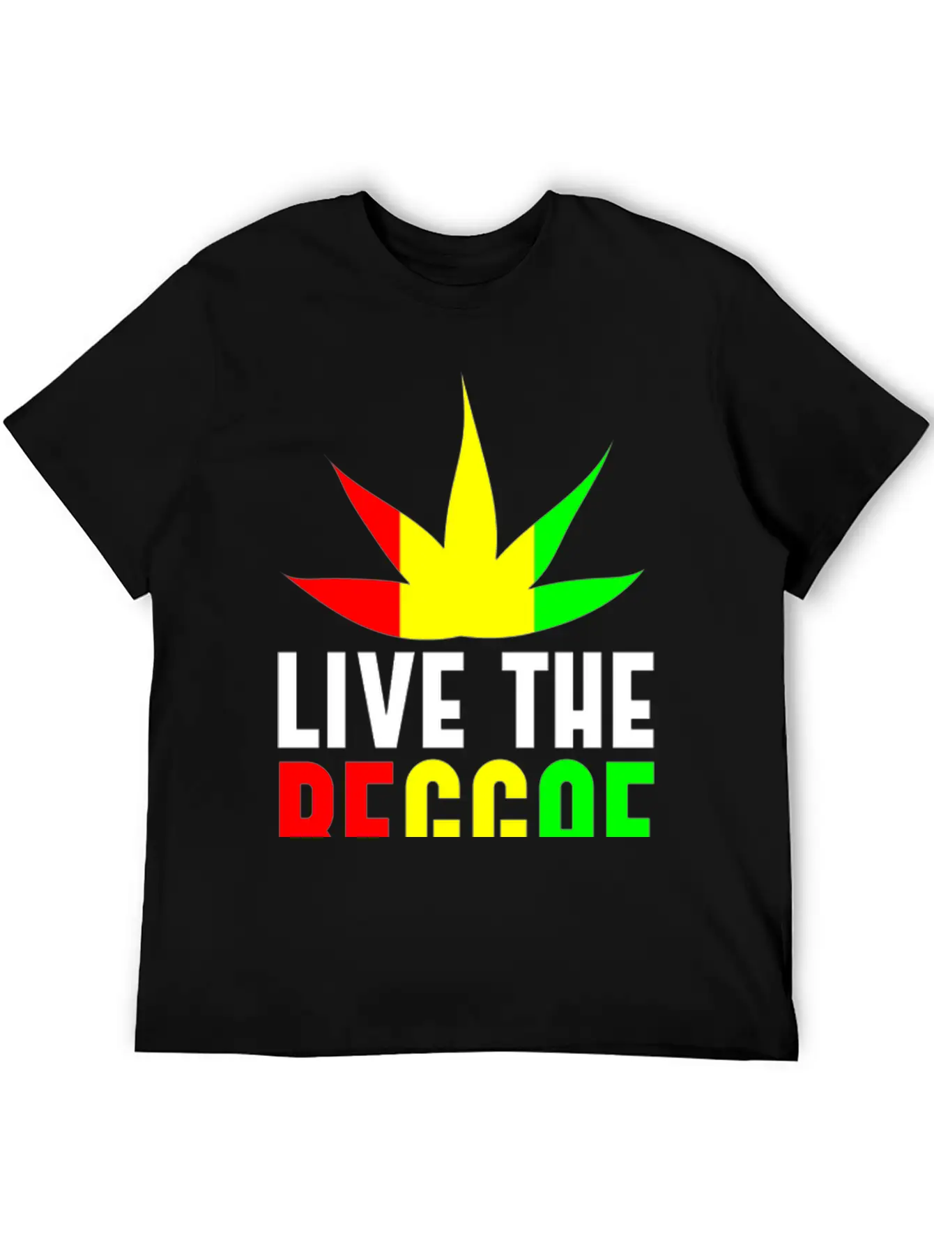 Live Reggae Unisex Casual T-Shirt – Clean Design For Daily Comfort