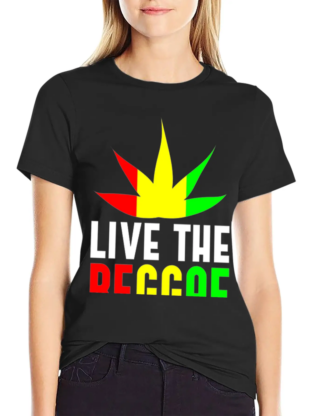 Live Reggae Unisex Casual T-Shirt – Clean Design For Daily Comfort