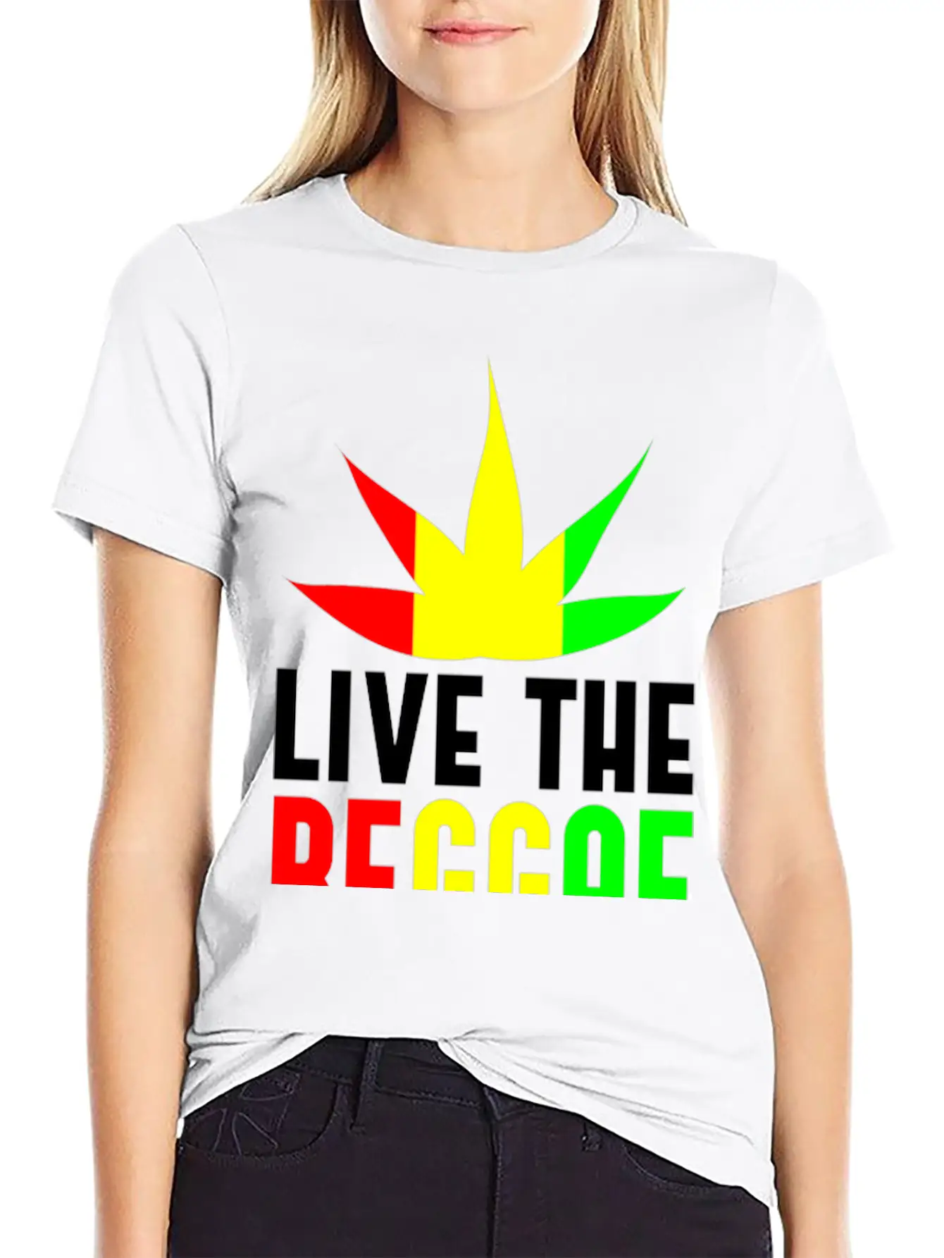 Live Reggae Unisex Casual T-Shirt – Clean Design For Daily Comfort