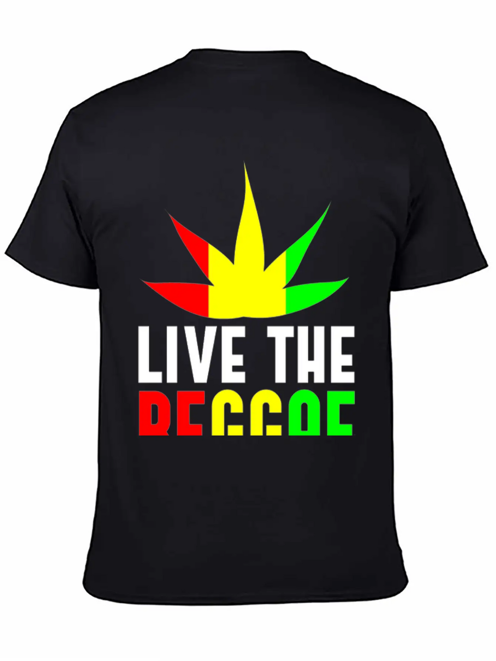 Live Reggae Unisex Casual T-Shirt – Clean Design For Daily Comfort