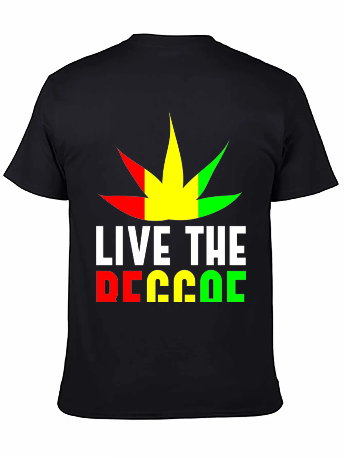 Live Reggae Unisex Casual T-Shirt – Clean Design For Daily Comfort
