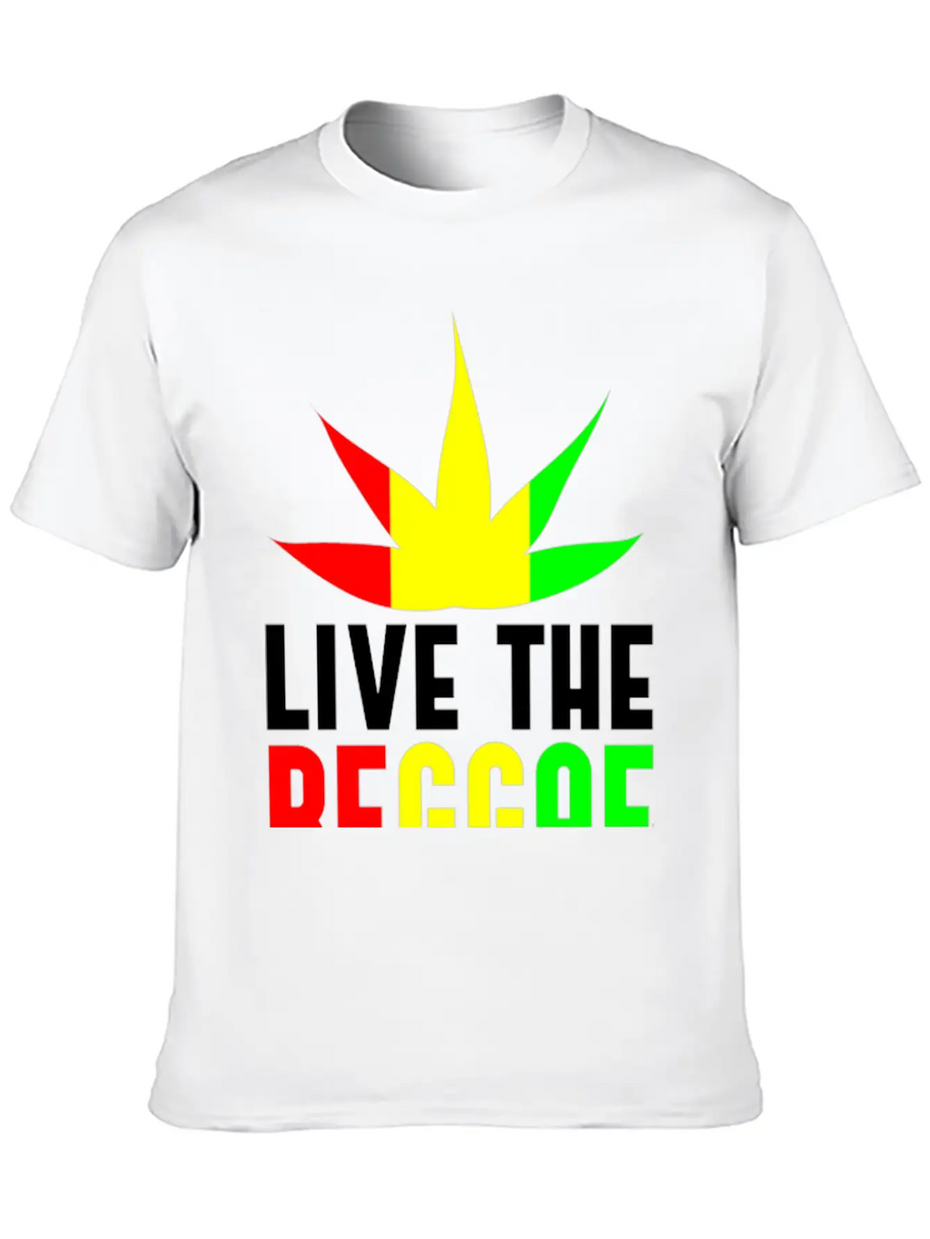 Live Reggae Unisex Casual T-Shirt – Clean Design For Daily Comfort