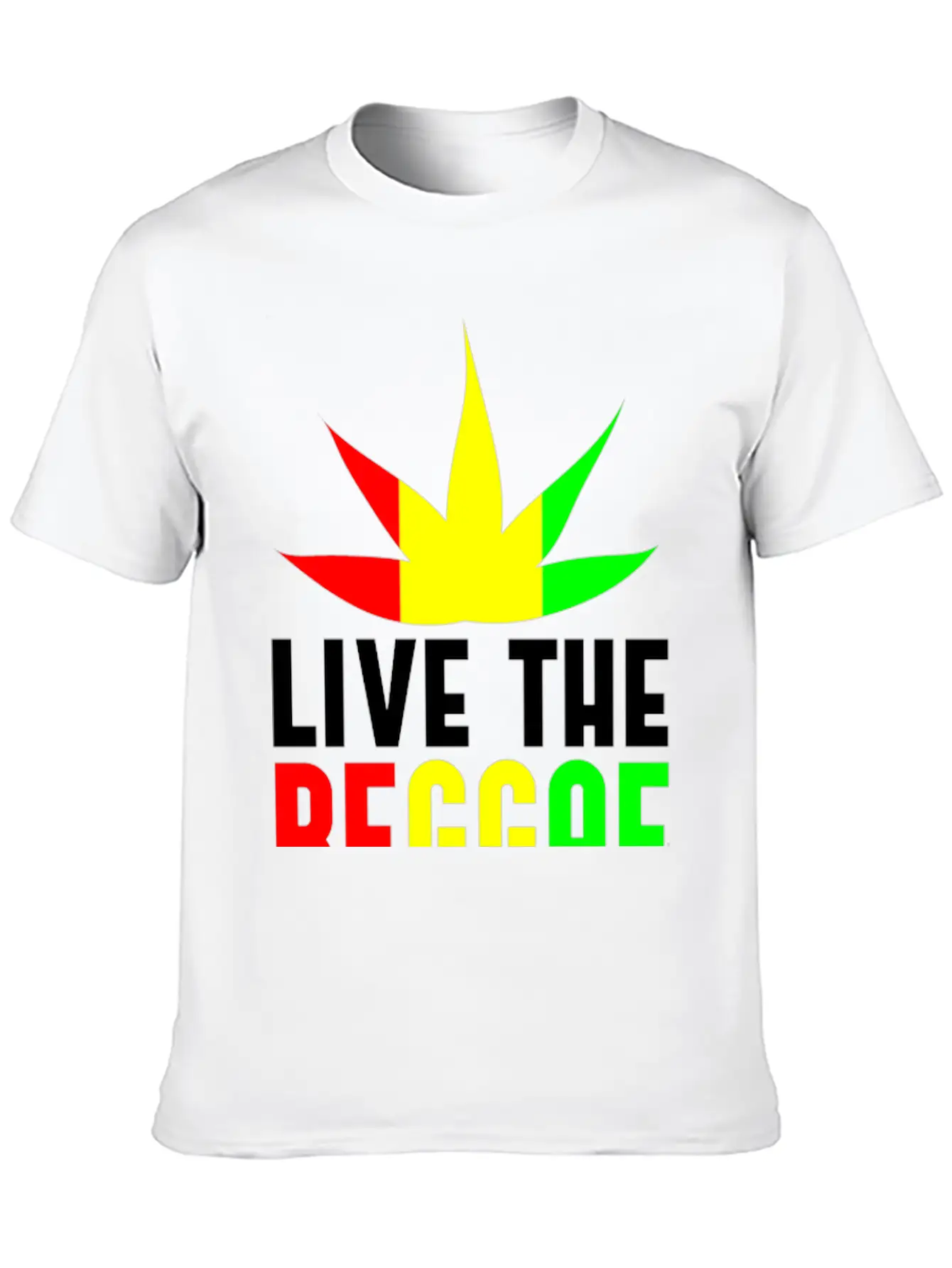 Live Reggae Unisex Casual T-Shirt – Clean Design For Daily Comfort