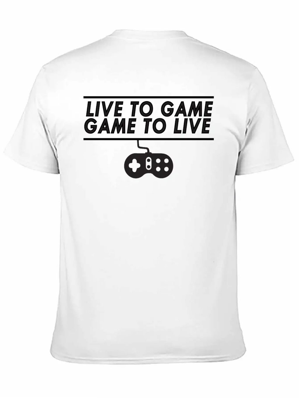 Live To Game Game To Live 1 Unisex Short Sleeve Soft Cotton T-Shirt – Casual Everyday Wear