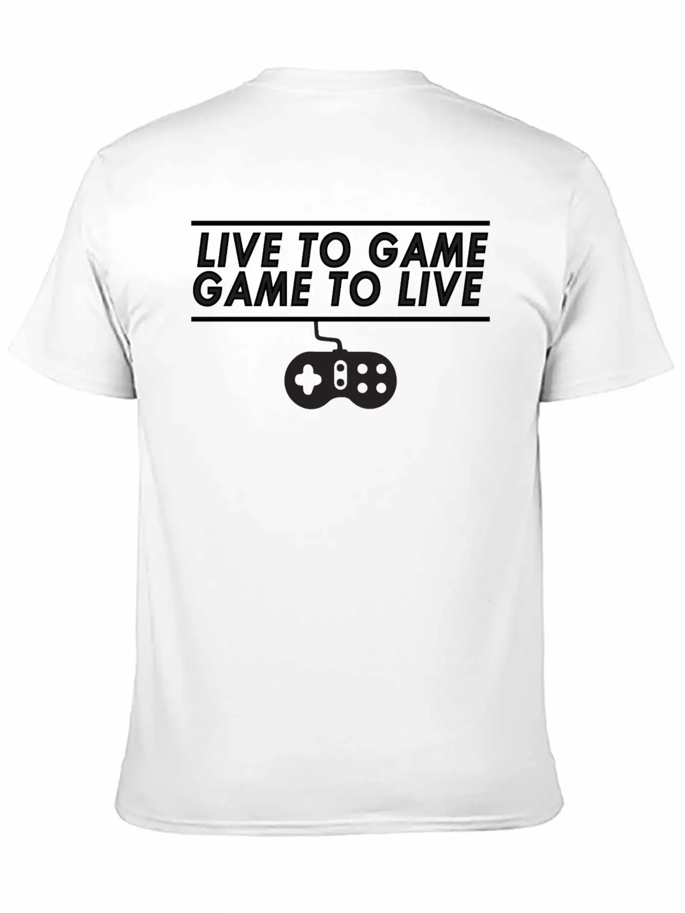 Live To Game Game To Live 1 Unisex Short Sleeve Soft Cotton T-Shirt – Casual Everyday Wear