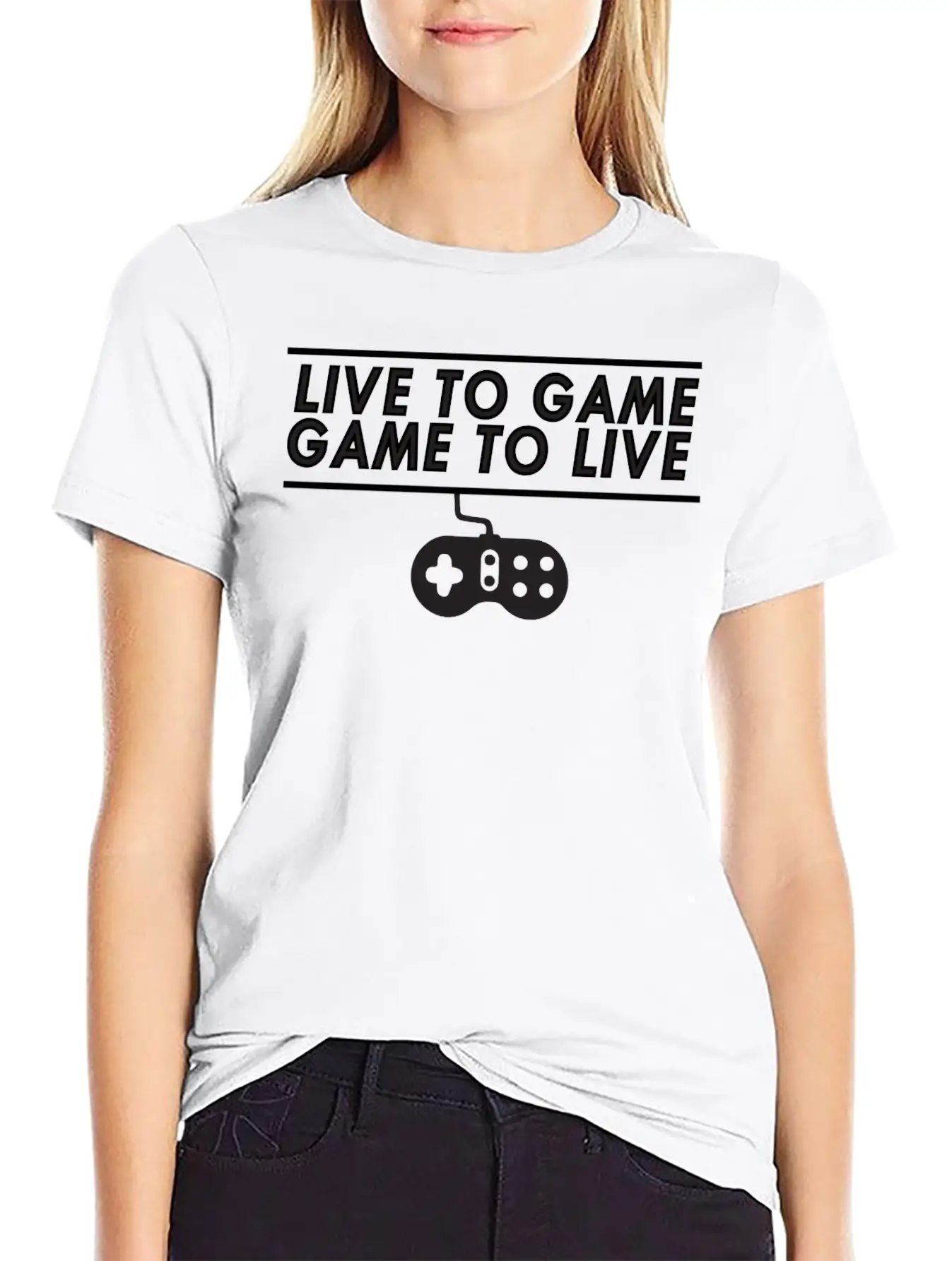 Live To Game Game To Live 1 Unisex Short Sleeve Soft Cotton T-Shirt – Casual Everyday Wear