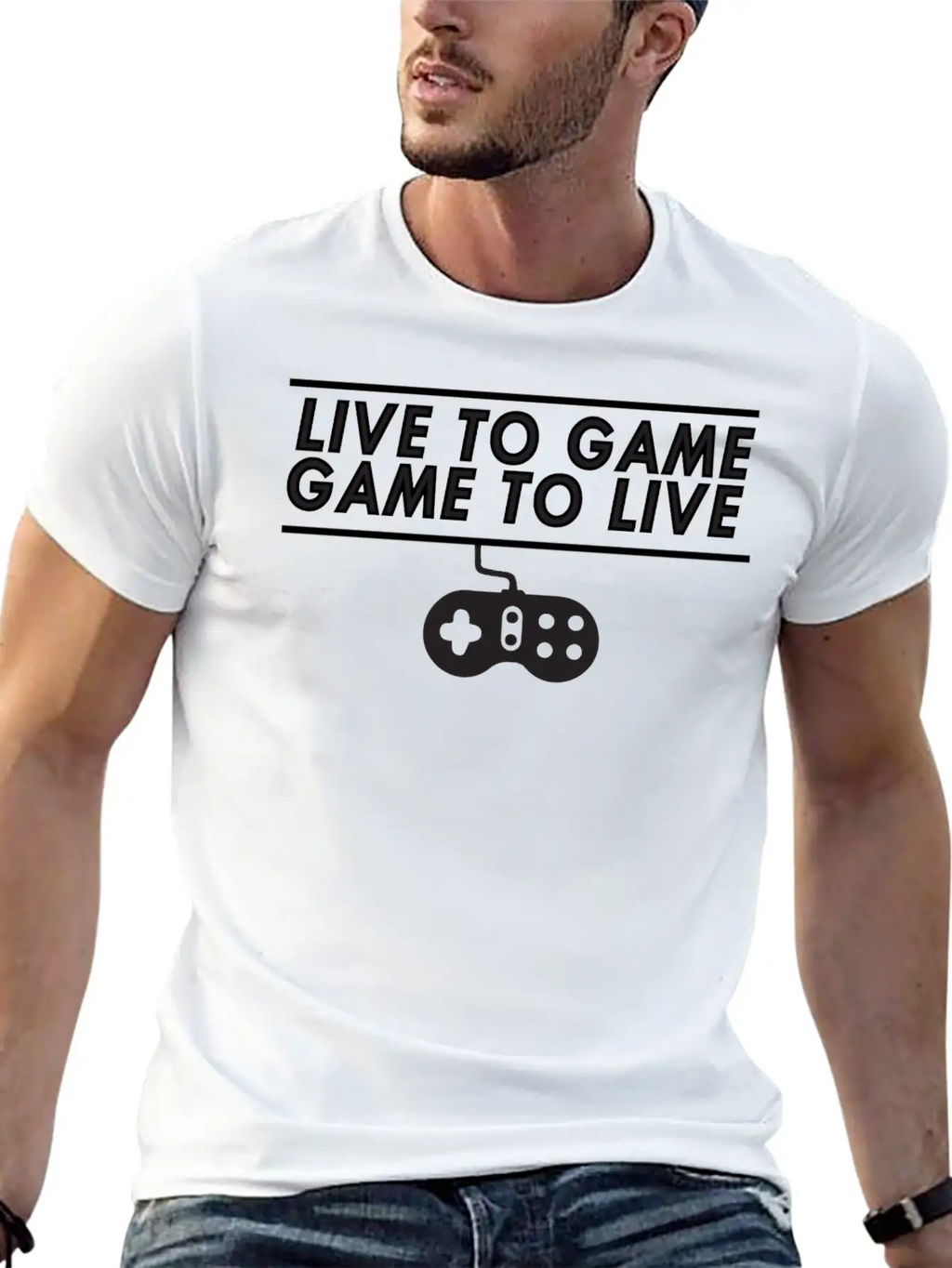 Live To Game Game To Live 1 Unisex Short Sleeve Soft Cotton T-Shirt – Casual Everyday Wear