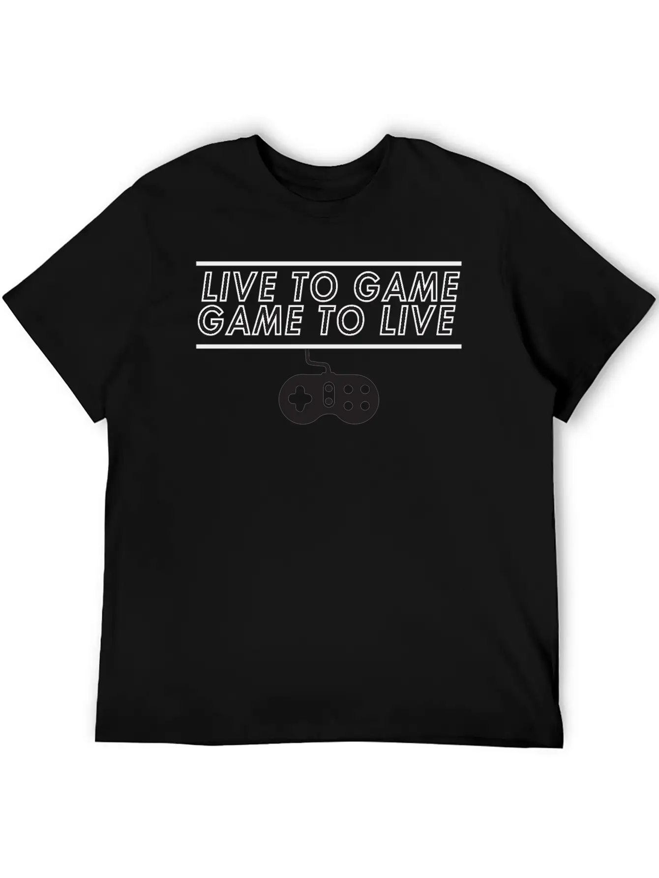 Live To Game Game To Live 1 Unisex Short Sleeve Soft Cotton T-Shirt – Casual Everyday Wear
