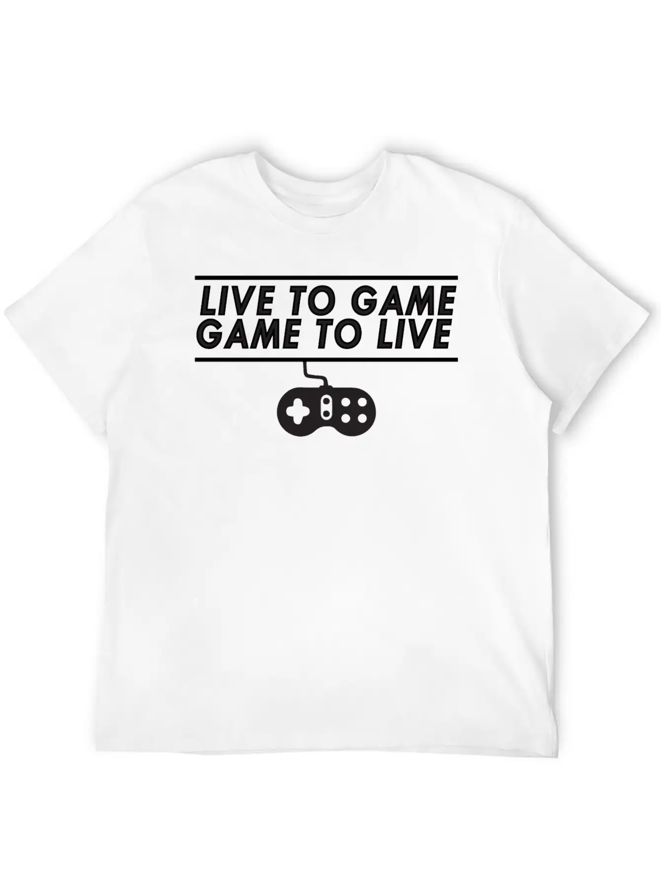 Live To Game Game To Live 1 Unisex Short Sleeve Soft Cotton T-Shirt – Casual Everyday Wear