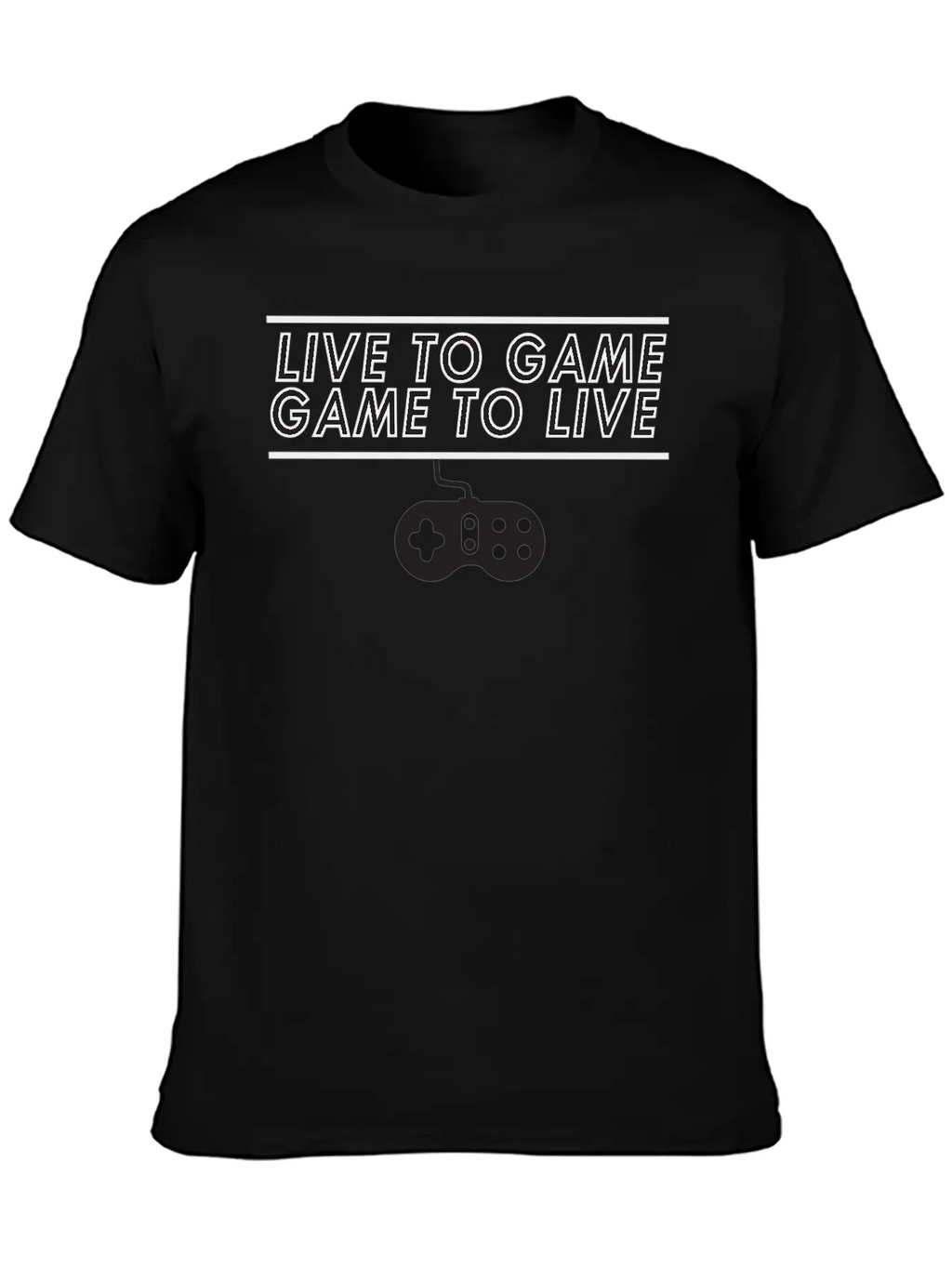 Live To Game Game To Live 1 Unisex Short Sleeve Soft Cotton T-Shirt – Casual Everyday Wear