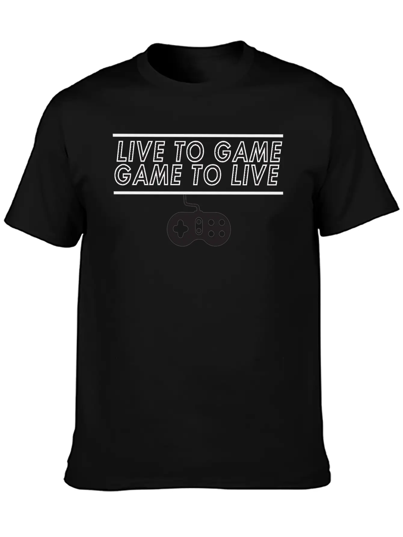 Live To Game Game To Live 1 Unisex Short Sleeve Soft Cotton T-Shirt – Casual Everyday Wear