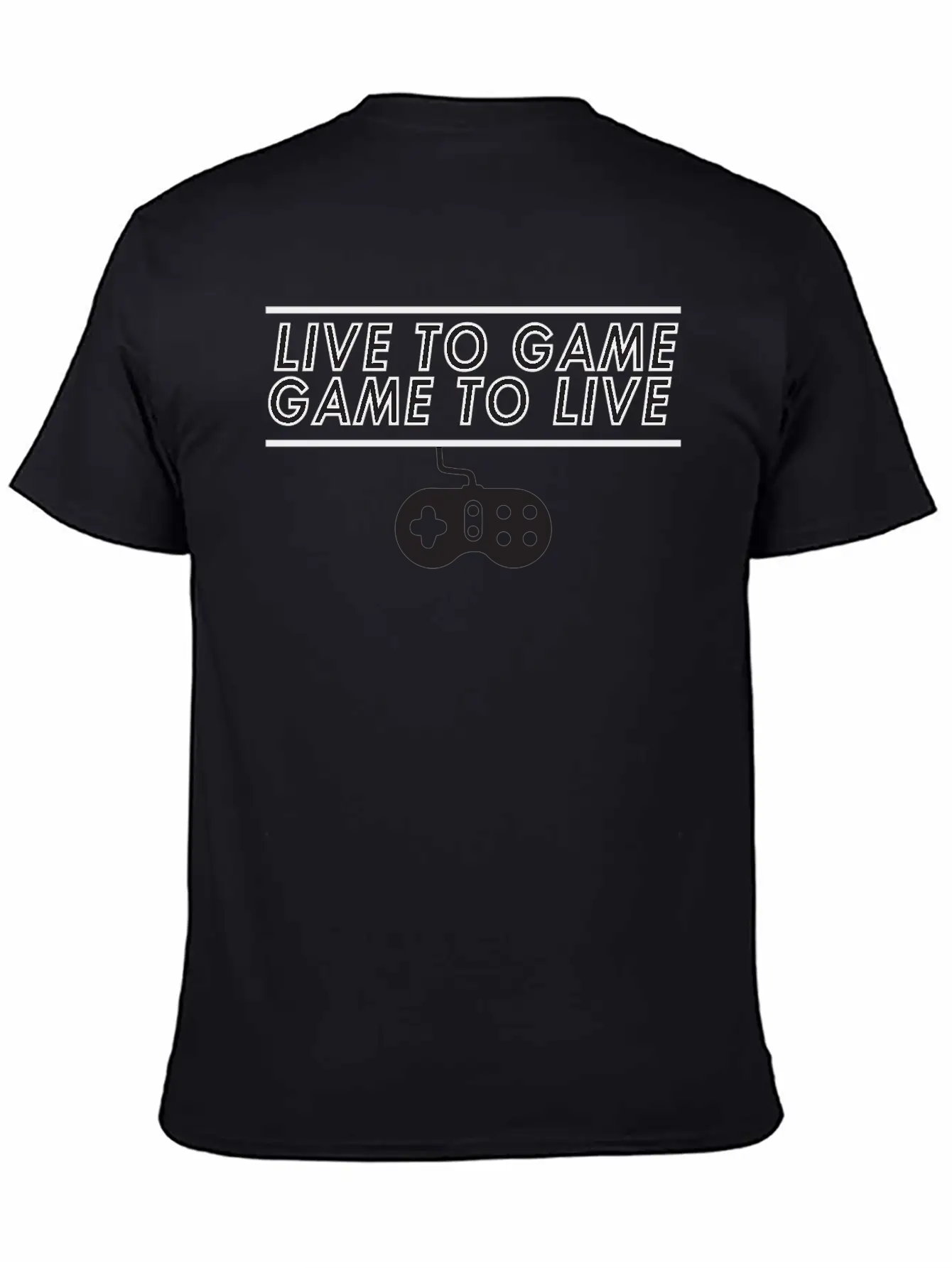 Live To Game Game To Live 1 Unisex Short Sleeve Soft Cotton T-Shirt – Casual Everyday Wear