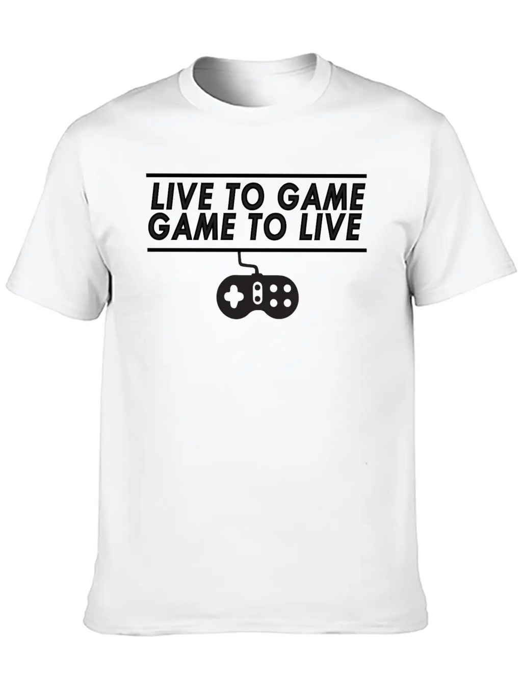 Live To Game Game To Live 1 Unisex Short Sleeve Soft Cotton T-Shirt – Casual Everyday Wear