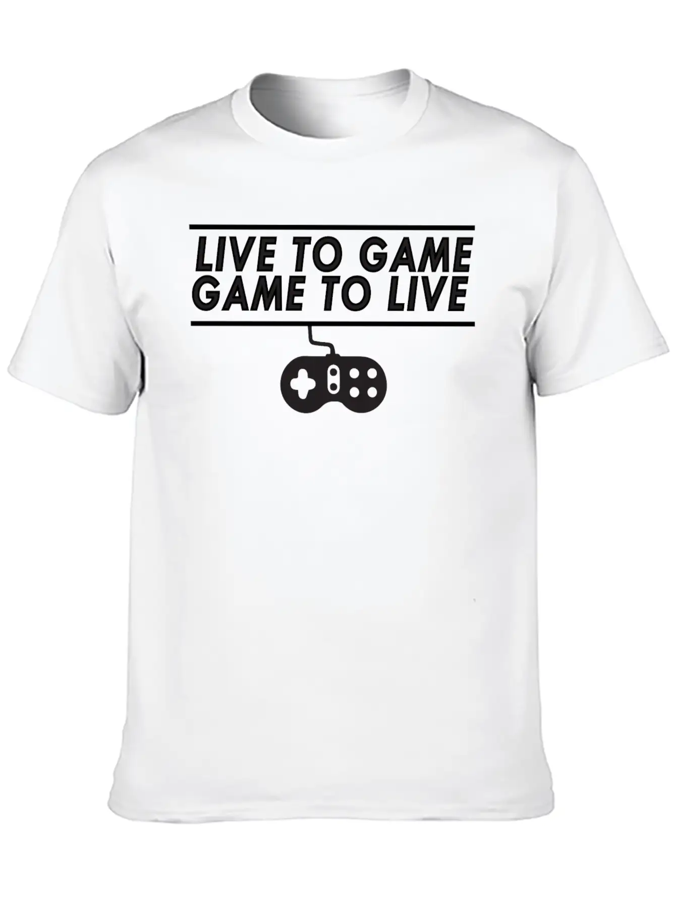 Live To Game Game To Live 1 Unisex Short Sleeve Soft Cotton T-Shirt – Casual Everyday Wear