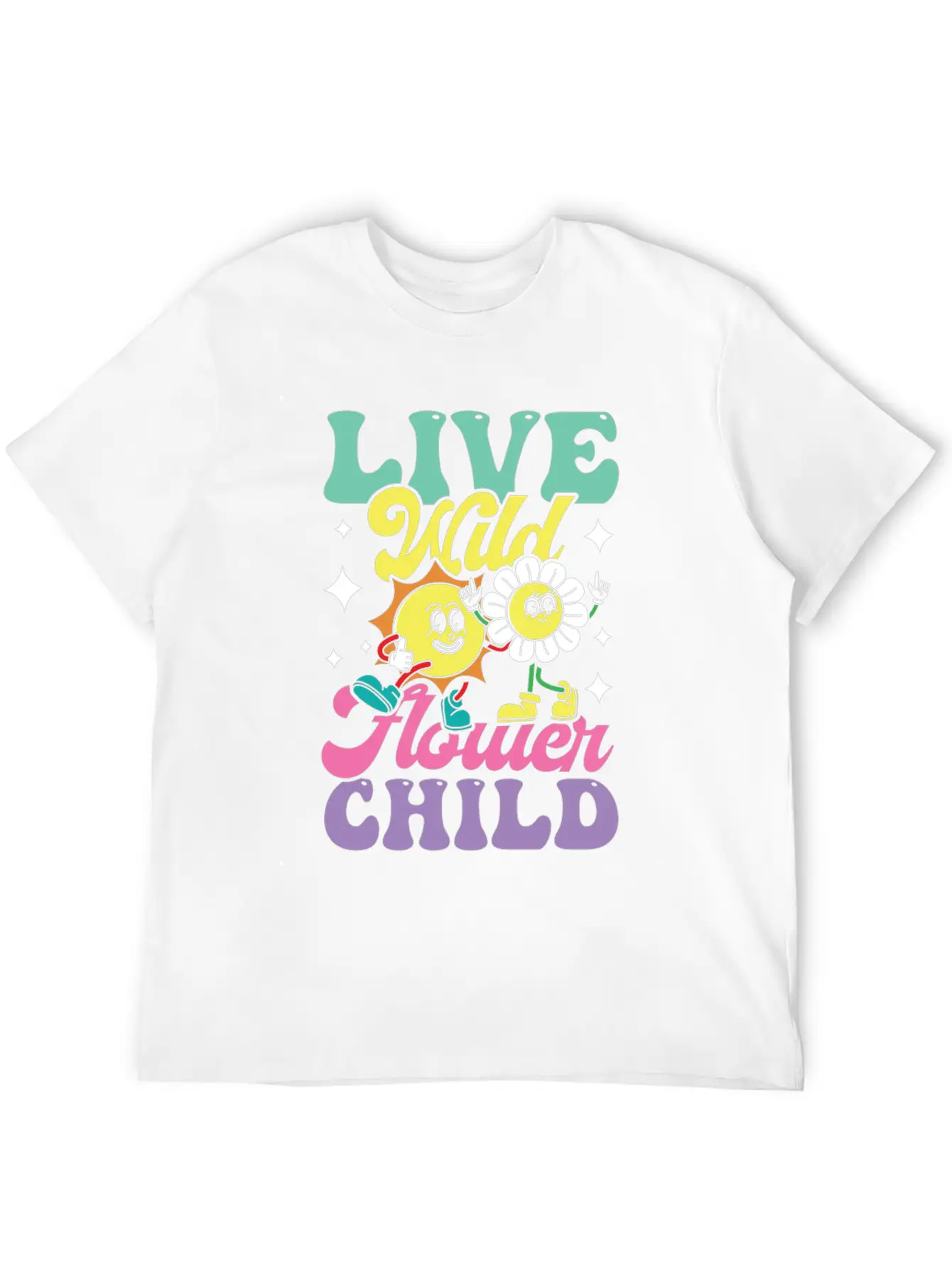 Live Wild Flower Child For A Hippie Unisex Casual T-Shirt – Clean Design For Daily Comfort