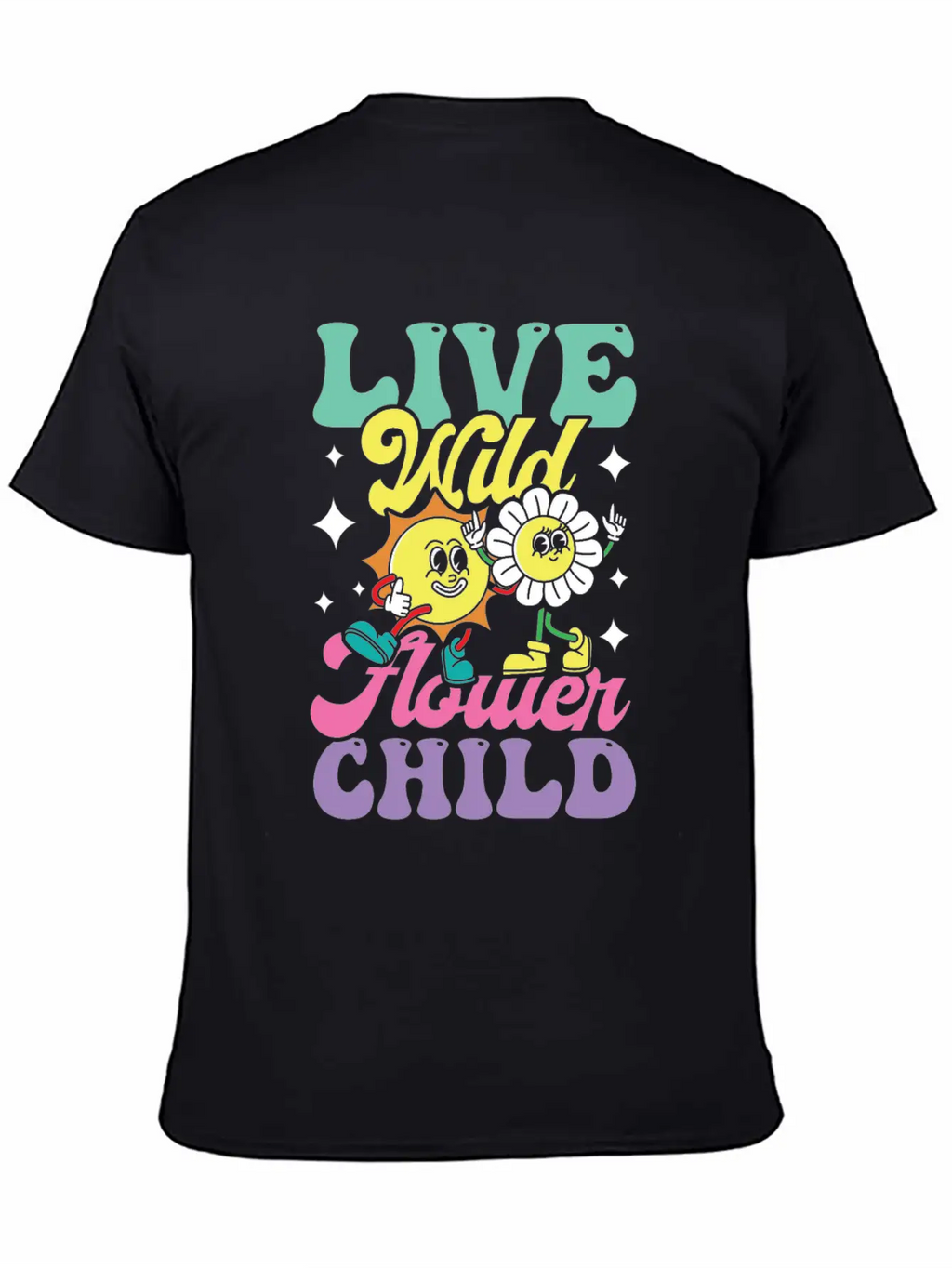 Live Wild Flower Child For A Hippie Unisex Casual T-Shirt – Clean Design For Daily Comfort