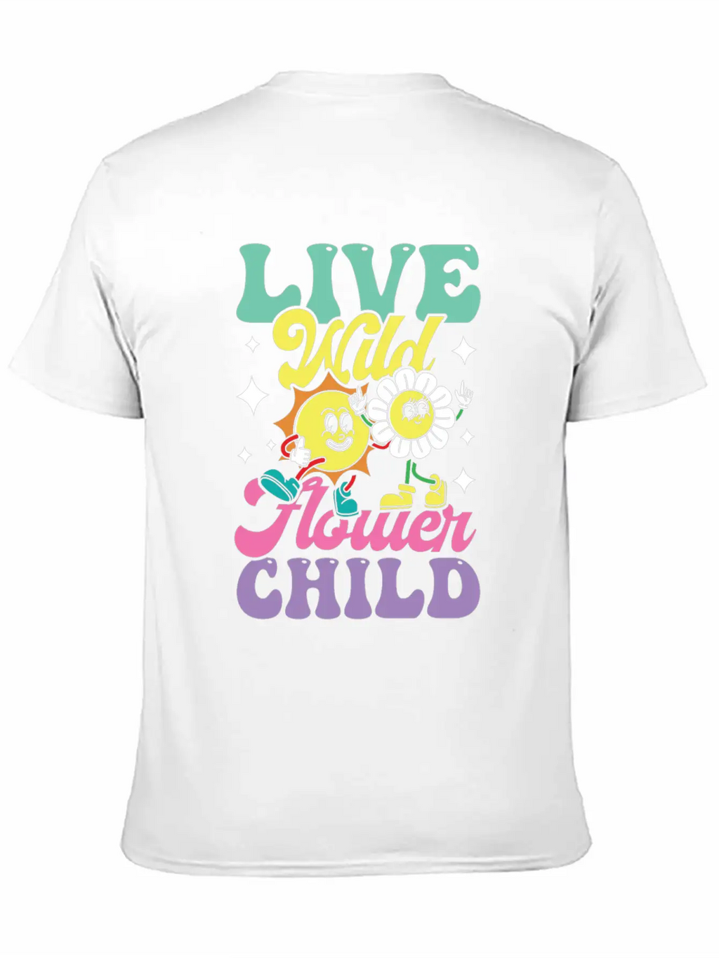 Live Wild Flower Child For A Hippie Unisex Casual T-Shirt – Clean Design For Daily Comfort