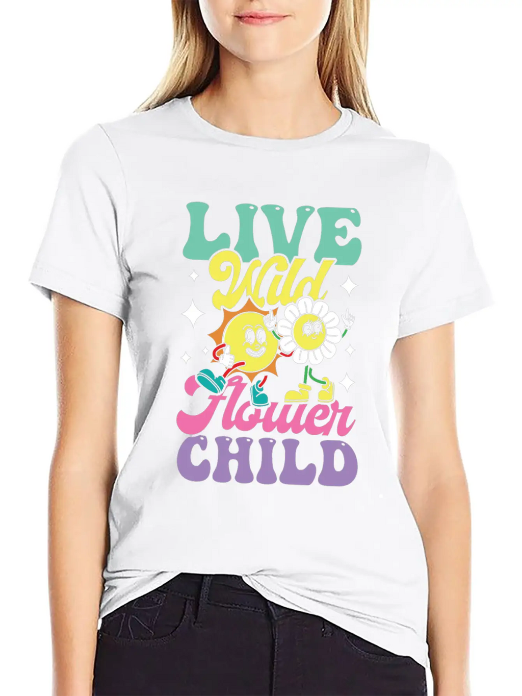Live Wild Flower Child For A Hippie Unisex Casual T-Shirt – Clean Design For Daily Comfort